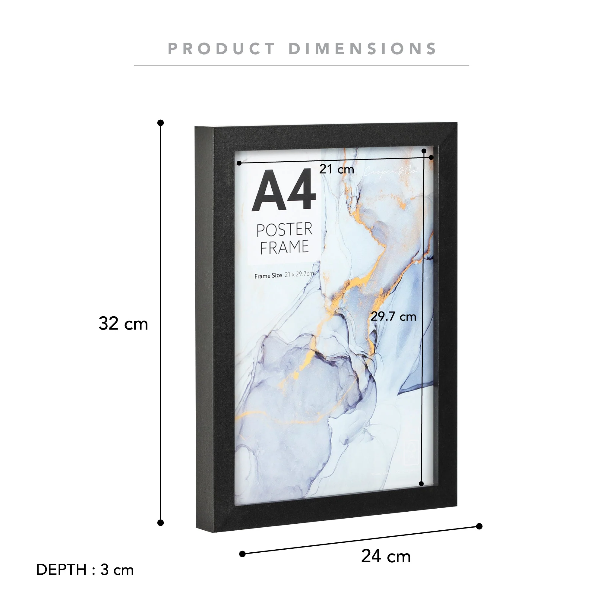 Set of 2 A4 Poster Photo Frames - Image 3