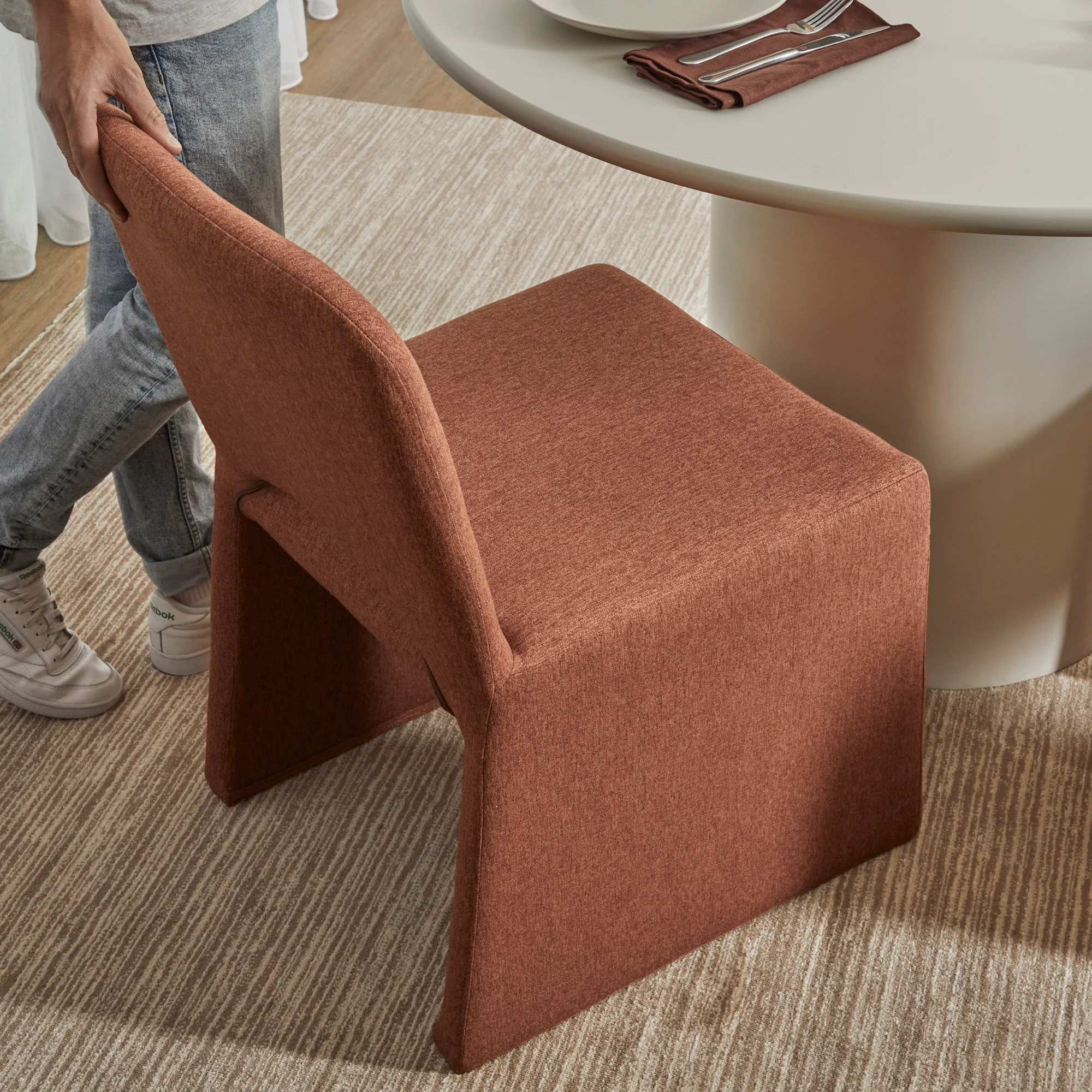 Set of 2 Madrid Dining Chairs Cinnamon - Image 4