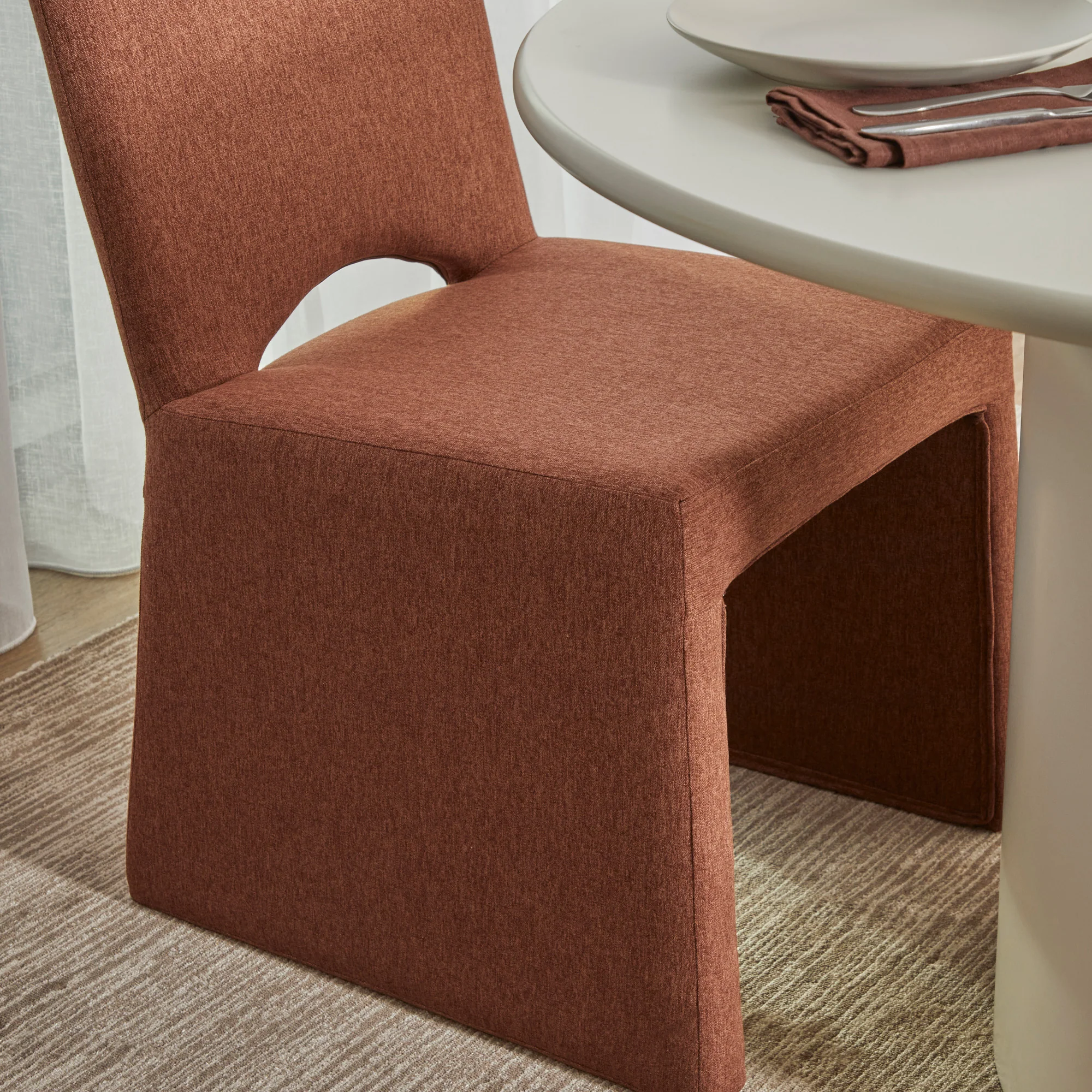 Set of 2 Madrid Dining Chairs Cinnamon - Image 7