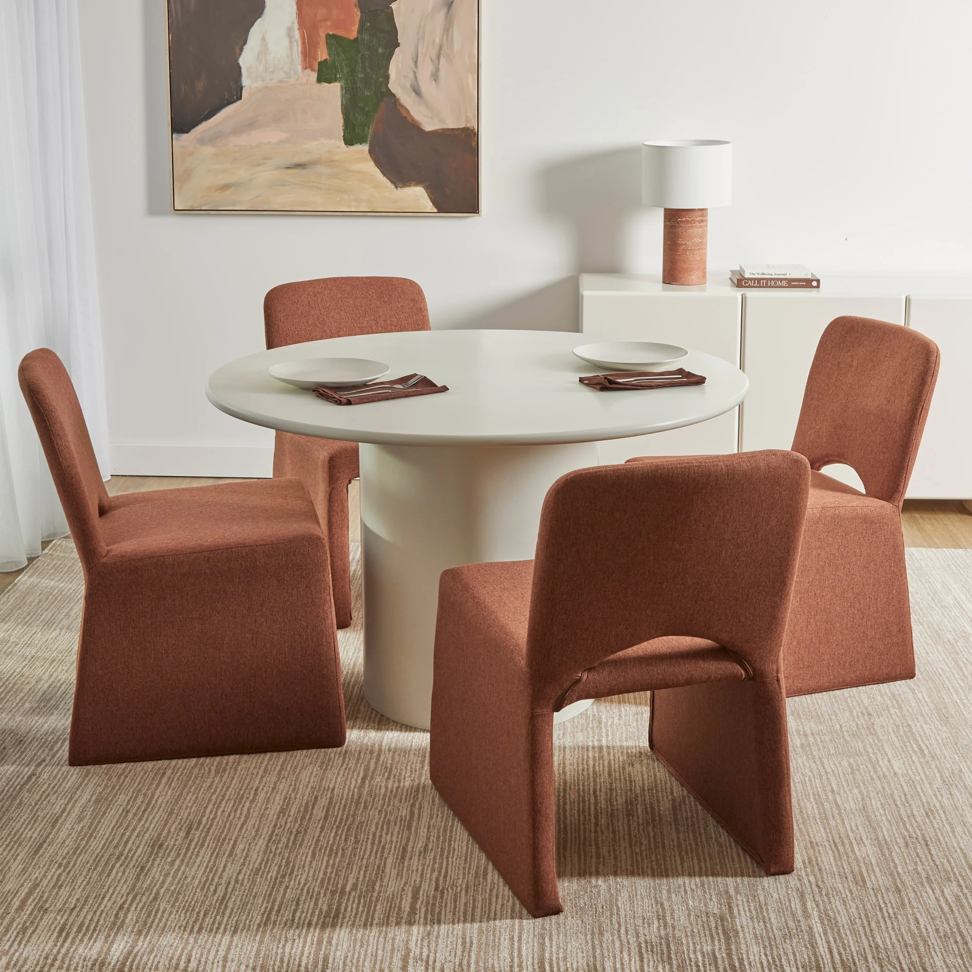 Set of 2 Madrid Dining Chairs Cinnamon - Image 8