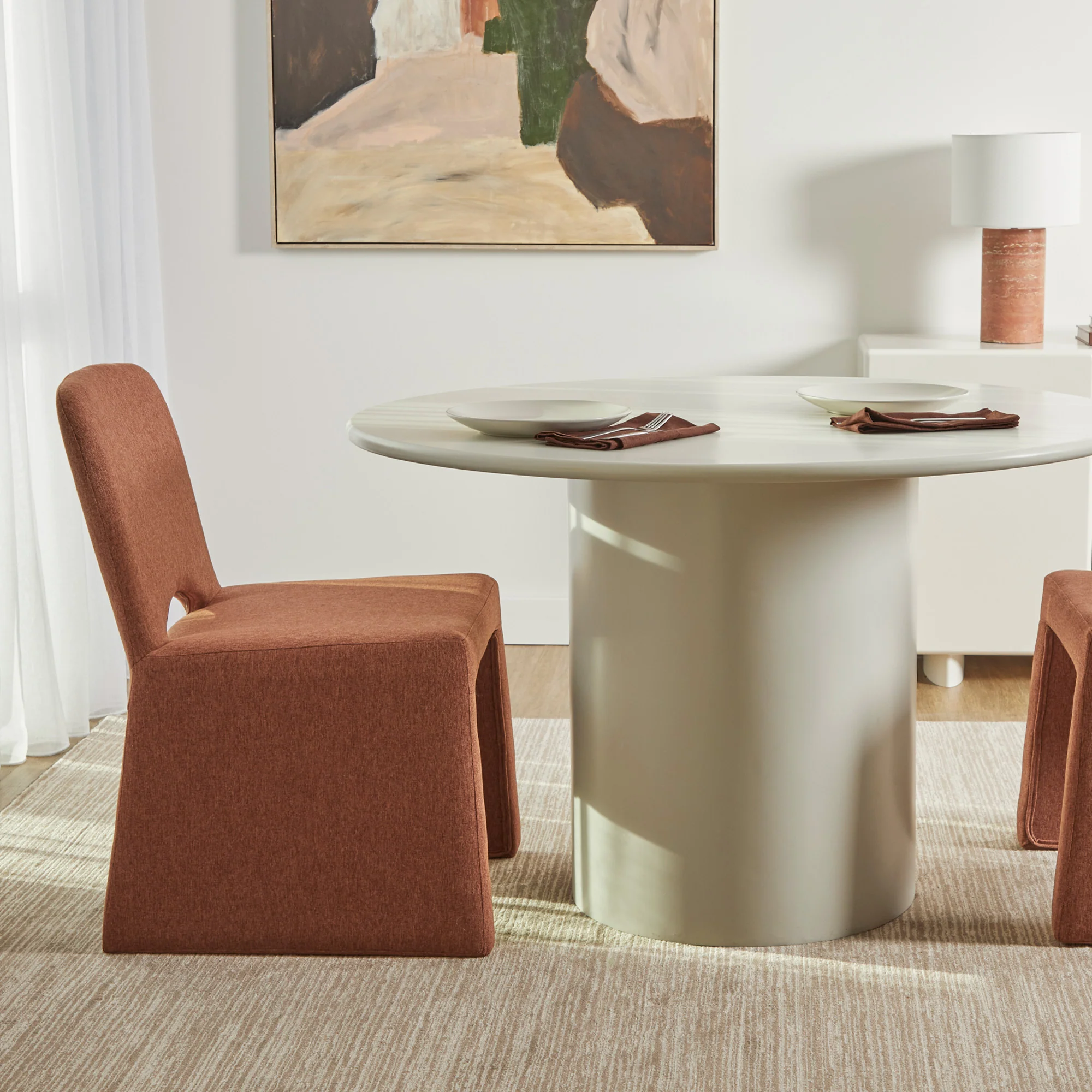 Set of 2 Madrid Dining Chairs Cinnamon - Image 9