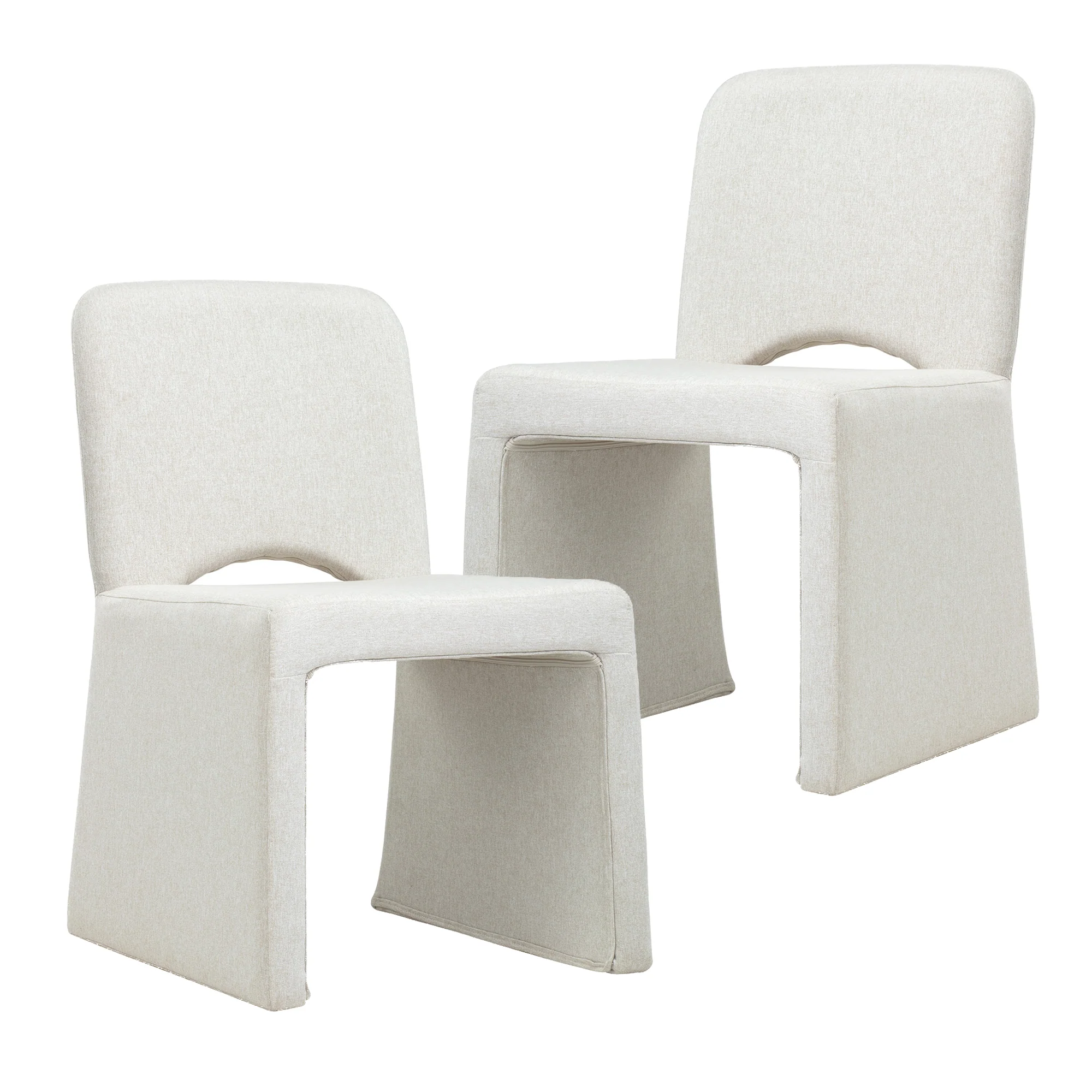 Set of 2 Madrid Dining Chairs Natural - Image 2