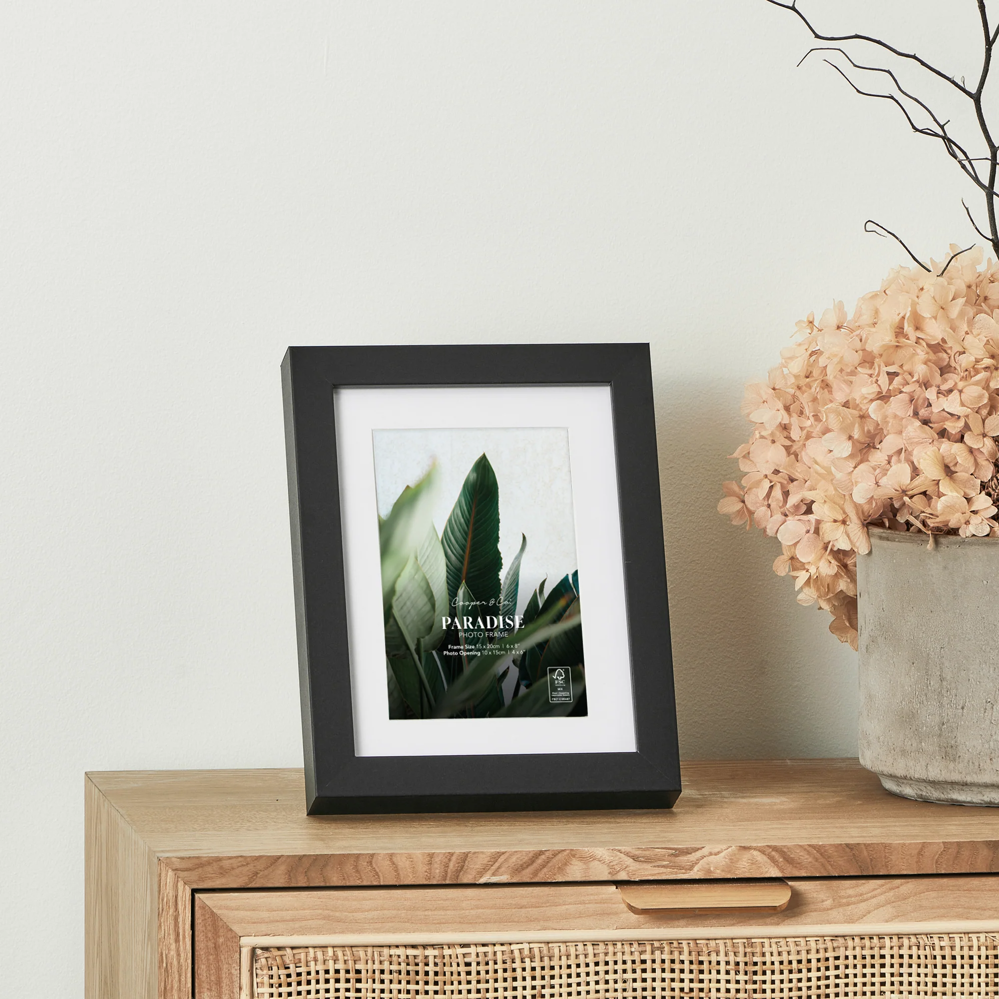 Set Of 4 15x20cm Mat to 10x15cm Premium Paradise Wooden Photo Frame - Image 2