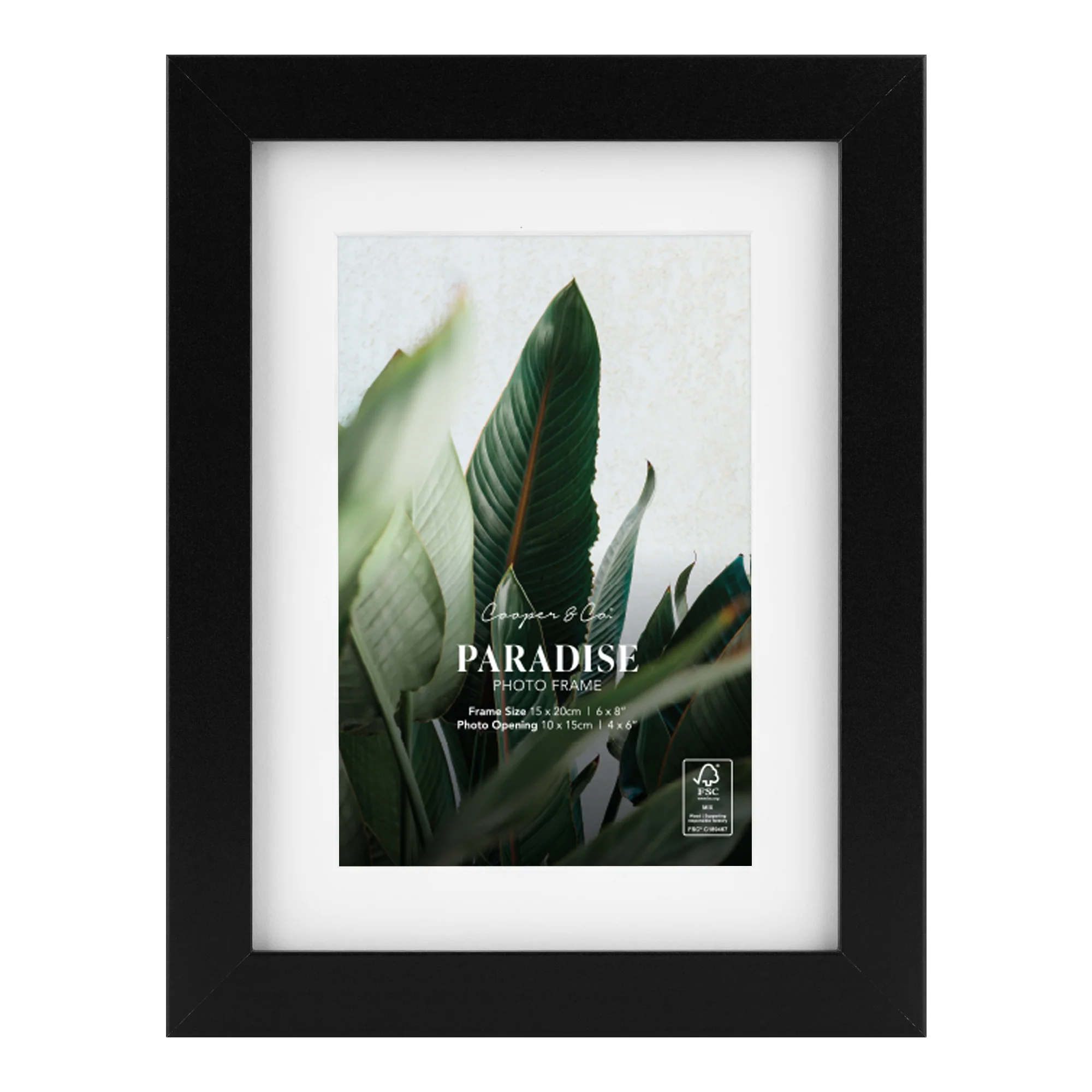 Set Of 4 15x20cm Mat to 10x15cm Premium Paradise Wooden Photo Frame - Image 3