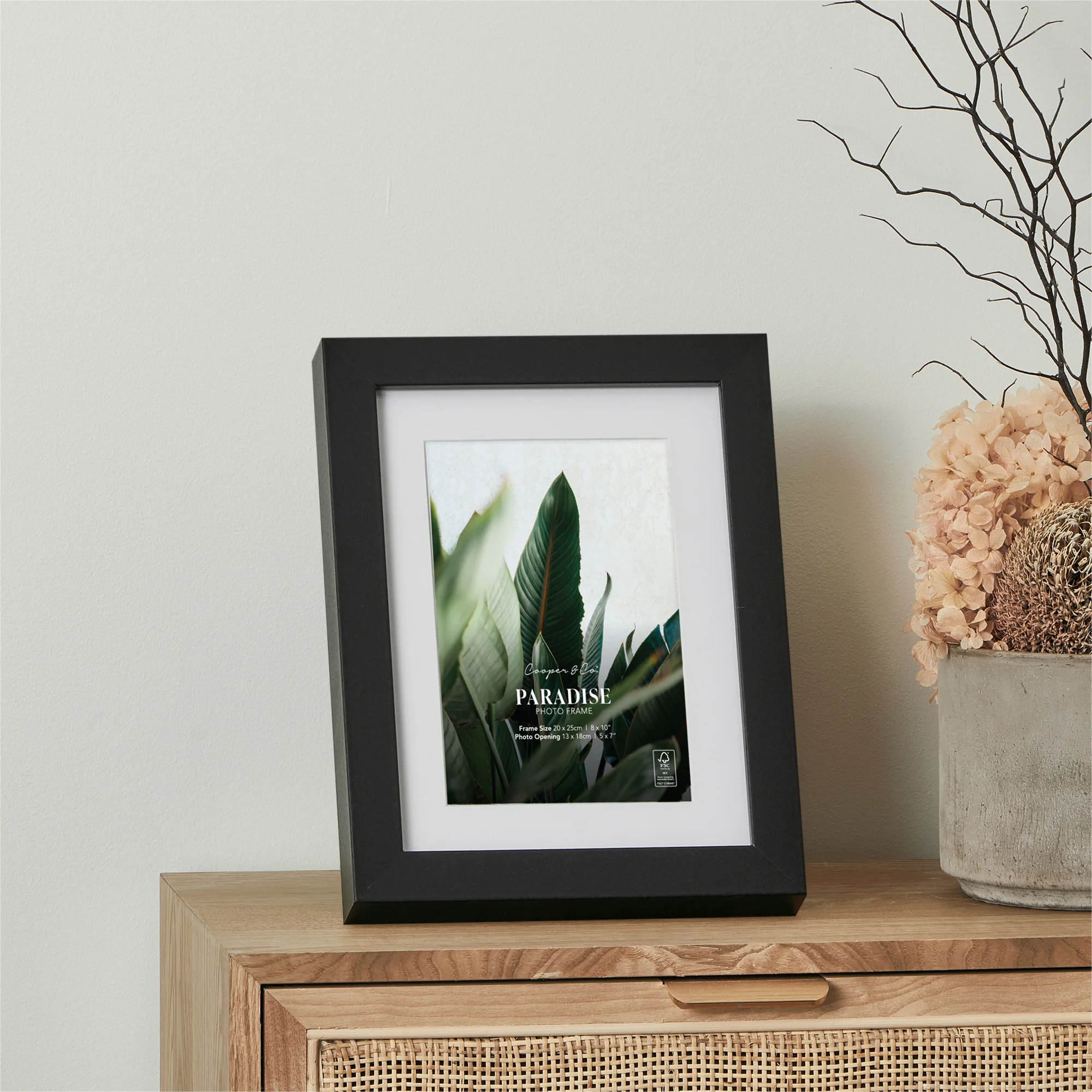 Set Of 4 20x25cm Mat to 13x18cm Premium Paradise Wooden Photo Frame - Image 2