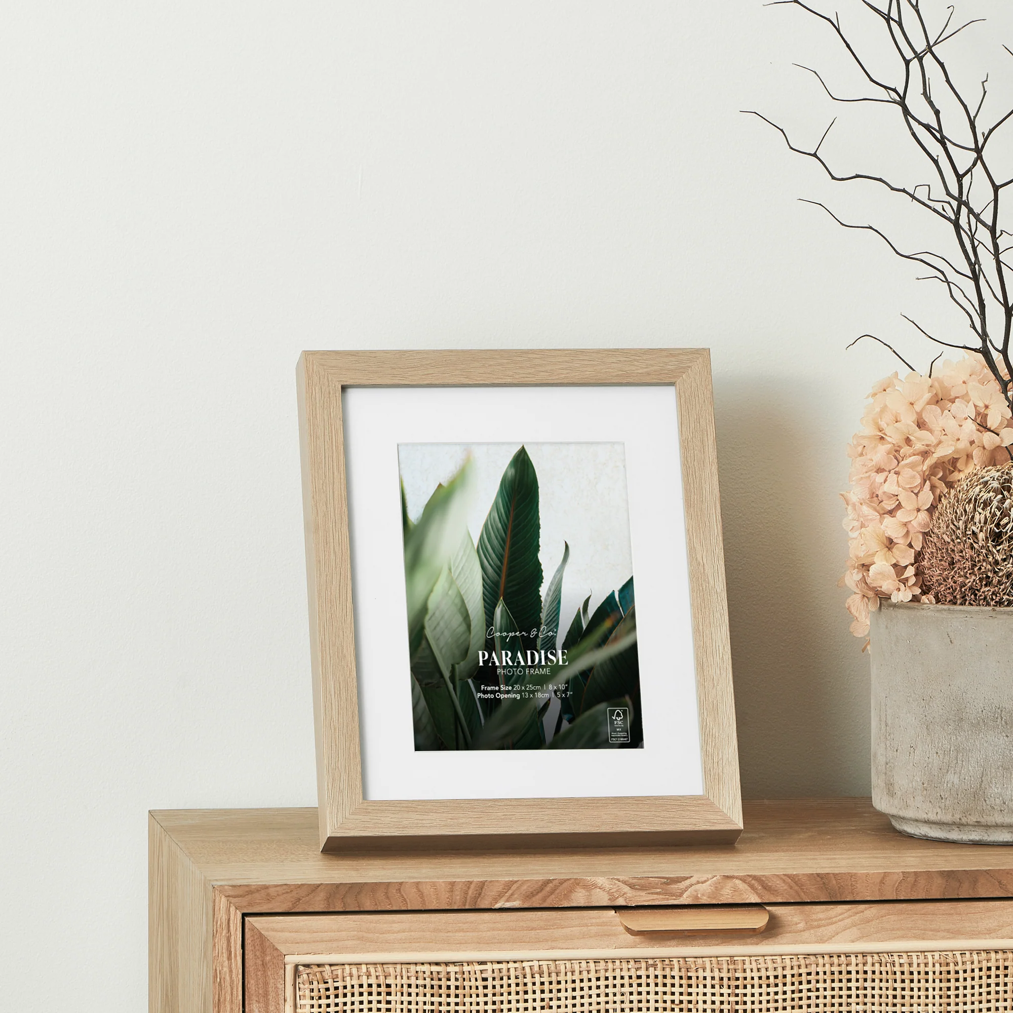 Set Of 4 20x25cm Mat to 13x18cm Premium Paradise Wooden Photo Frame - Image 9