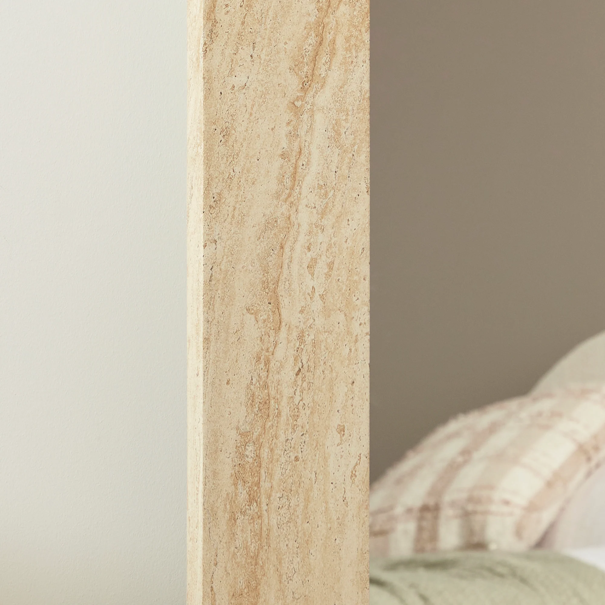 Sienna 180cm Arch Mirror Travertine Look - Image 4