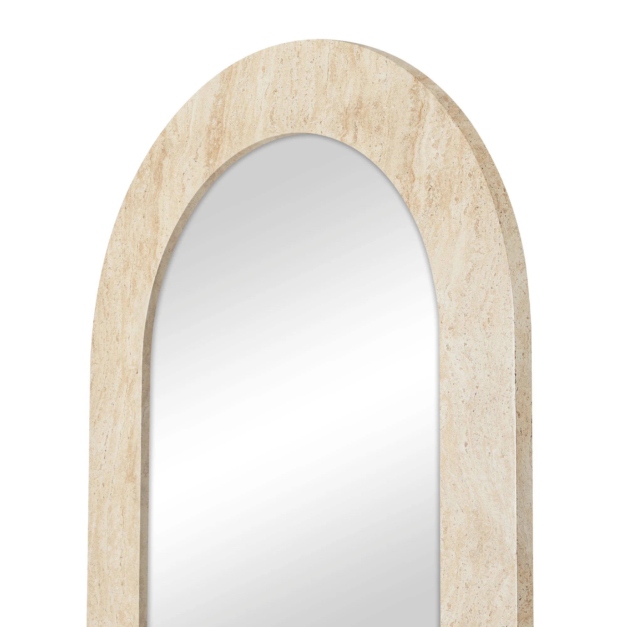 Sienna 180cm Arch Mirror Travertine Look - Image 6