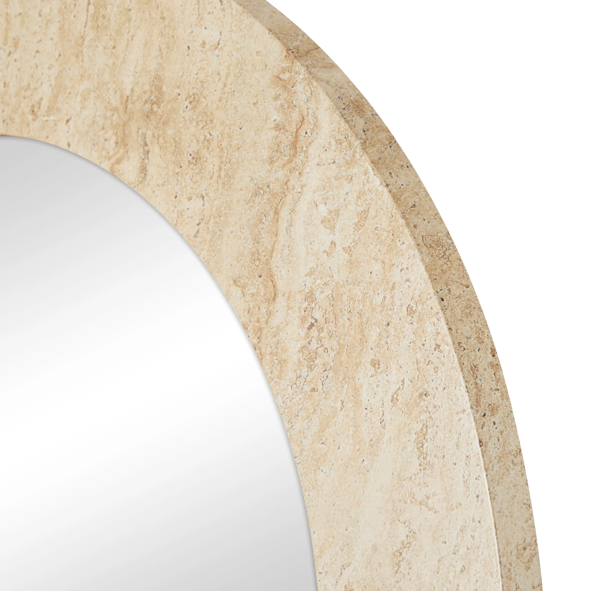 Sienna 180cm Arch Mirror Travertine Look - Image 7