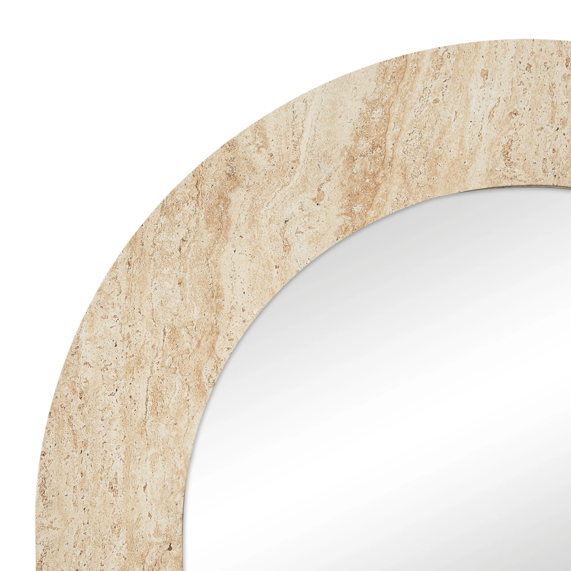 Sienna 180cm Arch Mirror Travertine Look - Image 8