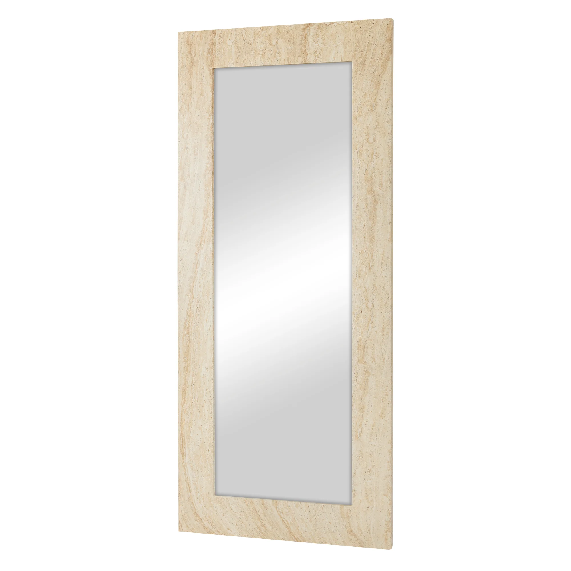 Sienna 180cm Rectangle Mirror Travertine Look - Image 8