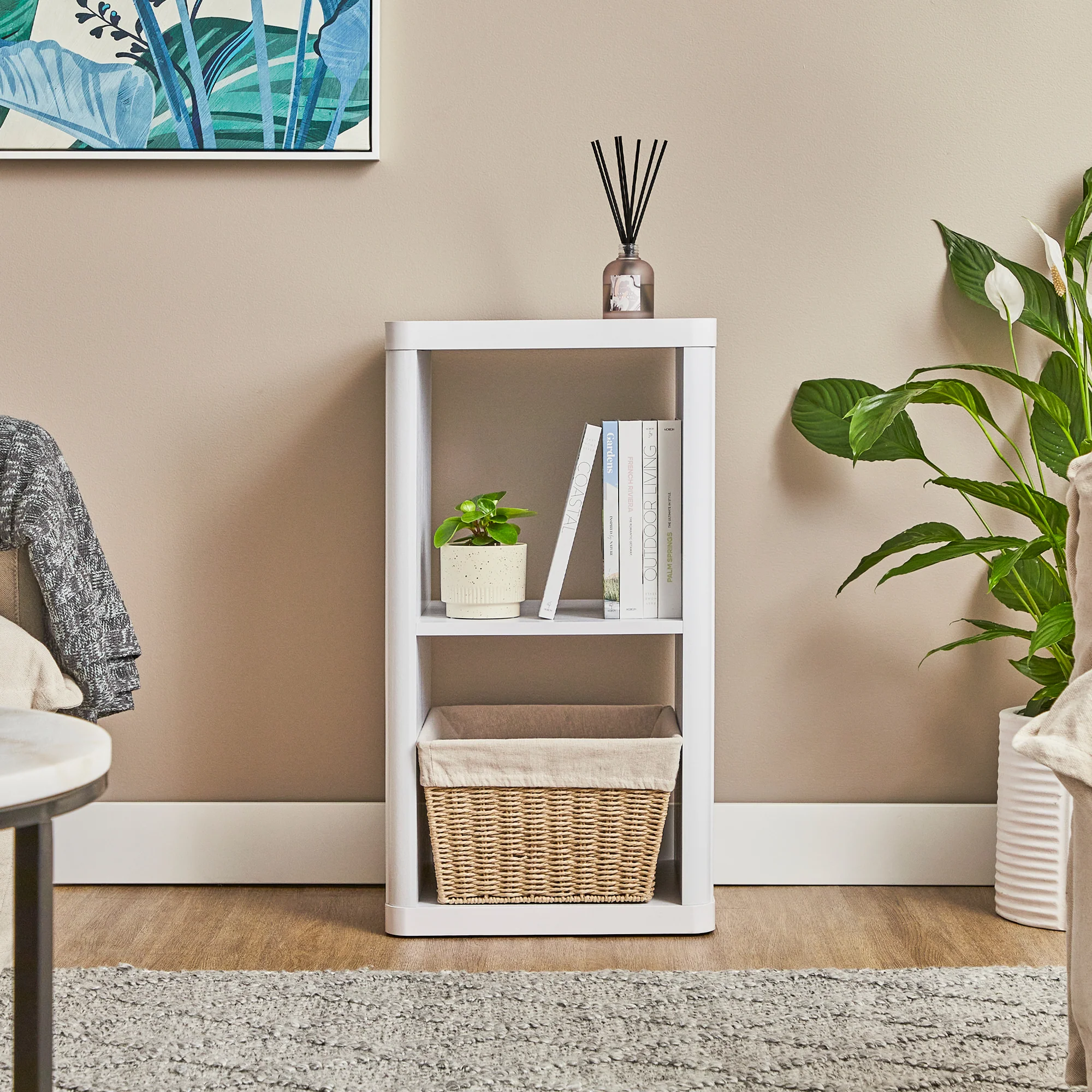 Sierra 2 Cube Shelf in White - Image 6