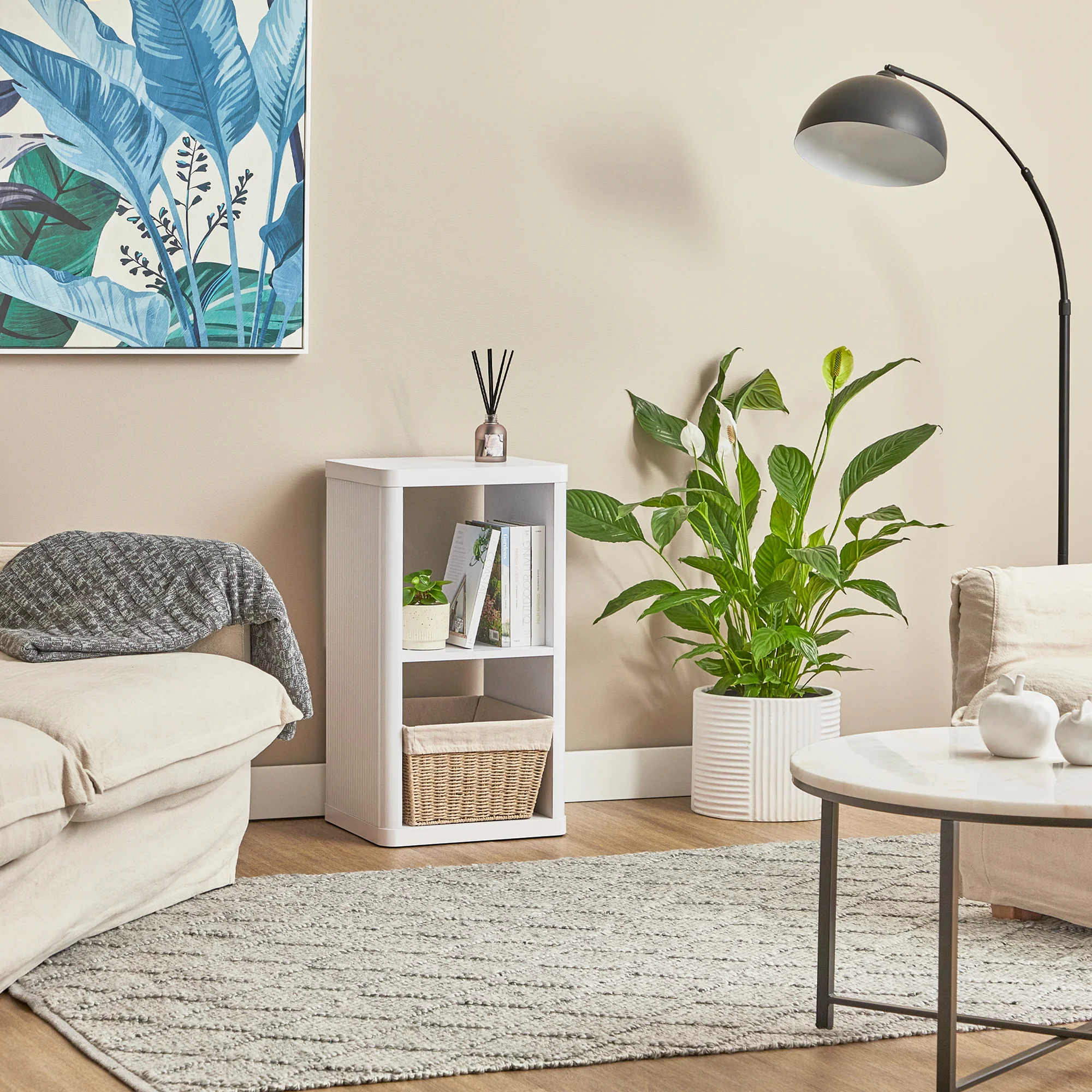 Sierra 2 Cube Shelf in White - Image 8