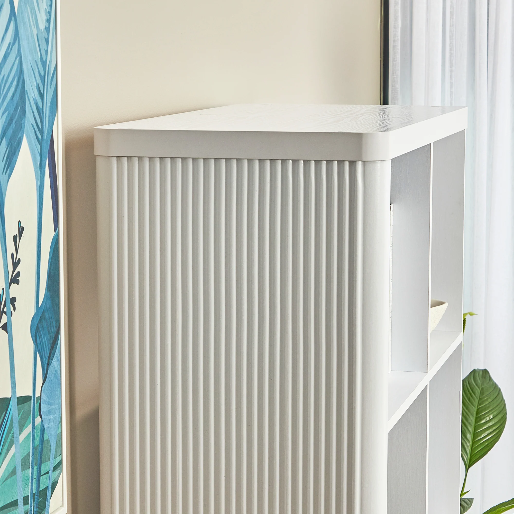 Sierra 8 Cube Shelf in White - Image 7
