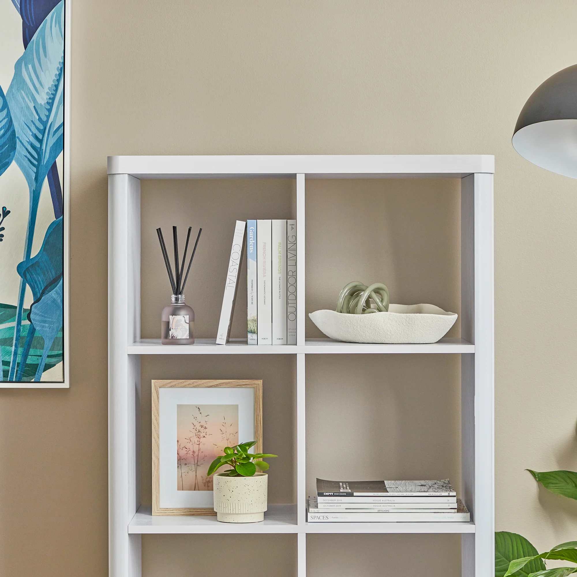 Sierra 8 Cube Shelf in White - Image 8