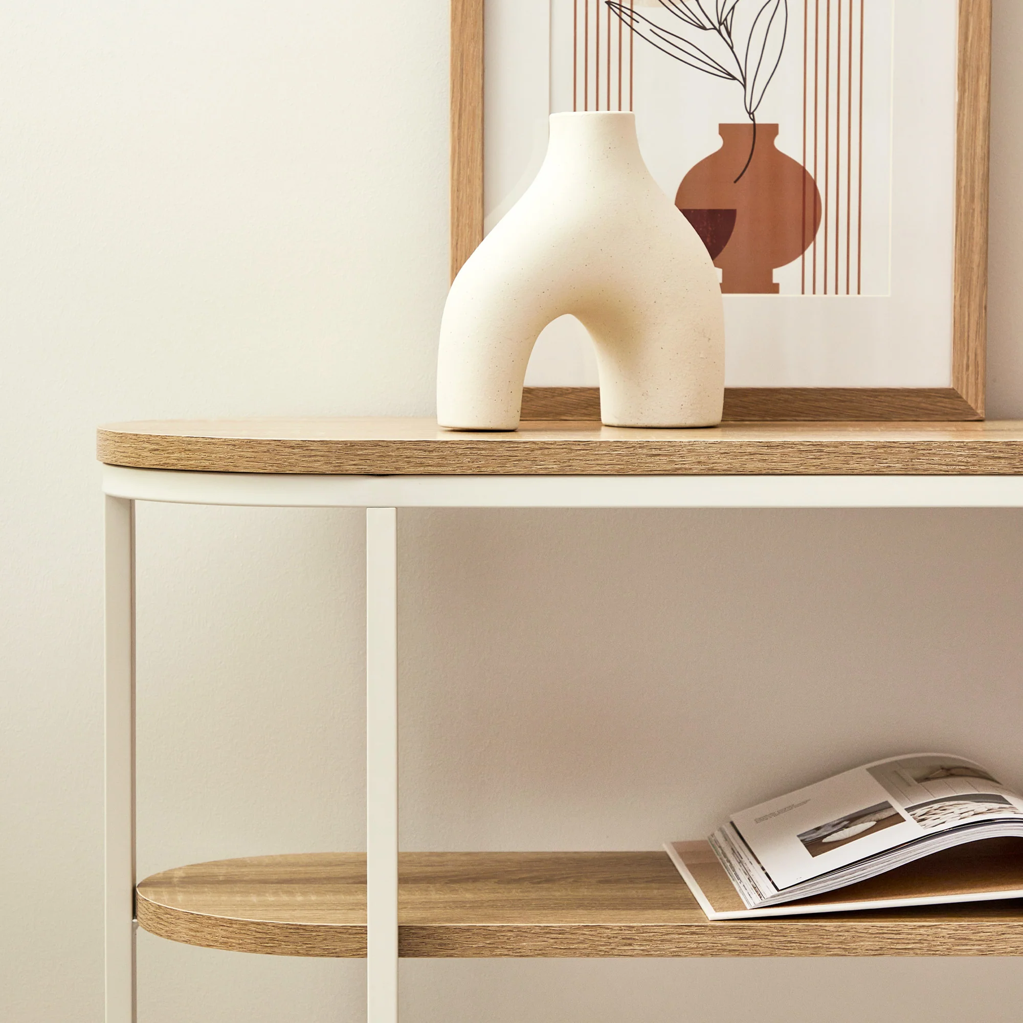 Sonoma Console Table White (110cm) - Image 4