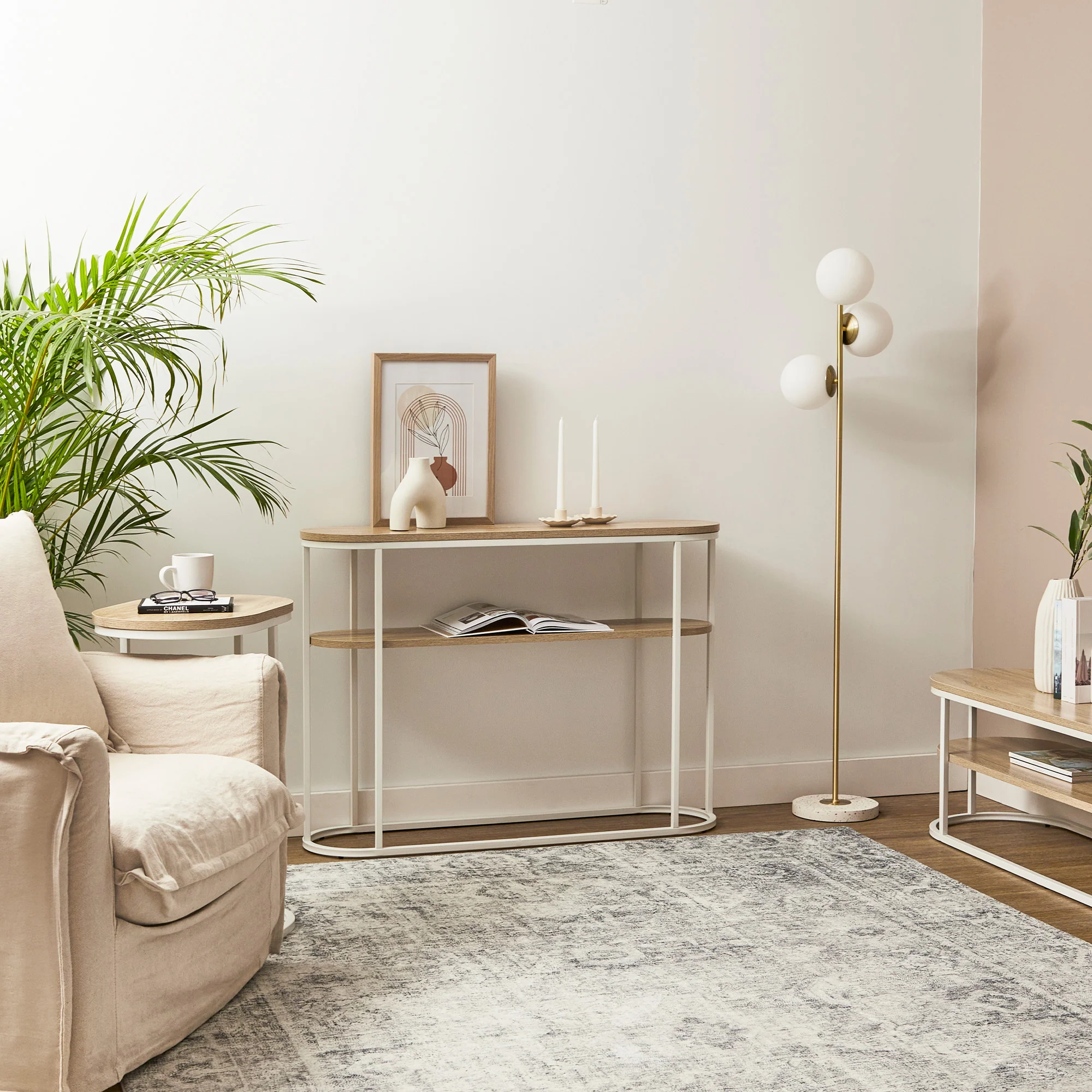 Sonoma Console Table White (110cm) - Image 5