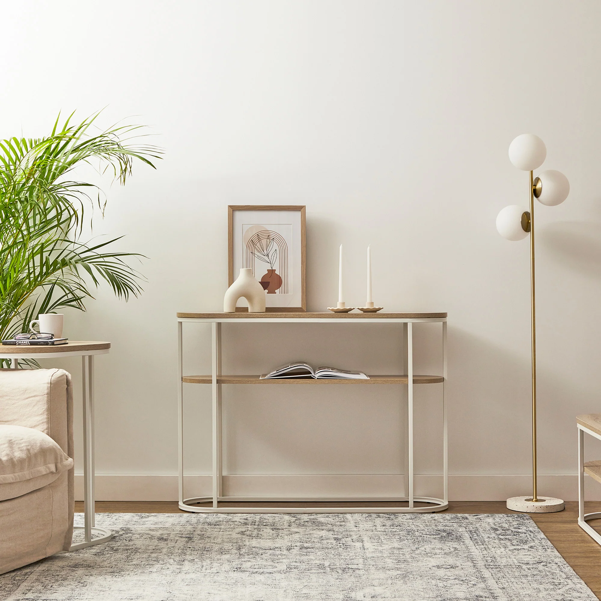 Sonoma Console Table White (110cm) - Image 7