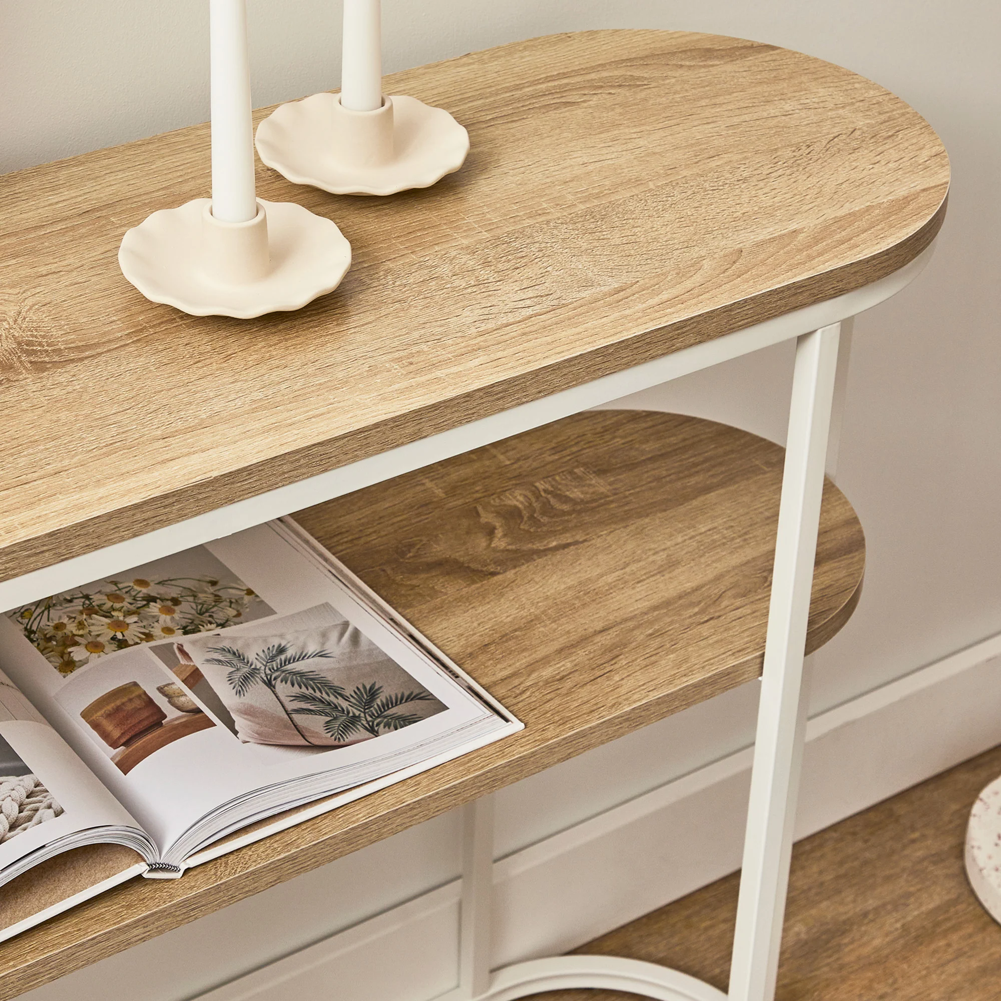 Sonoma Console Table White (110cm) - Image 8