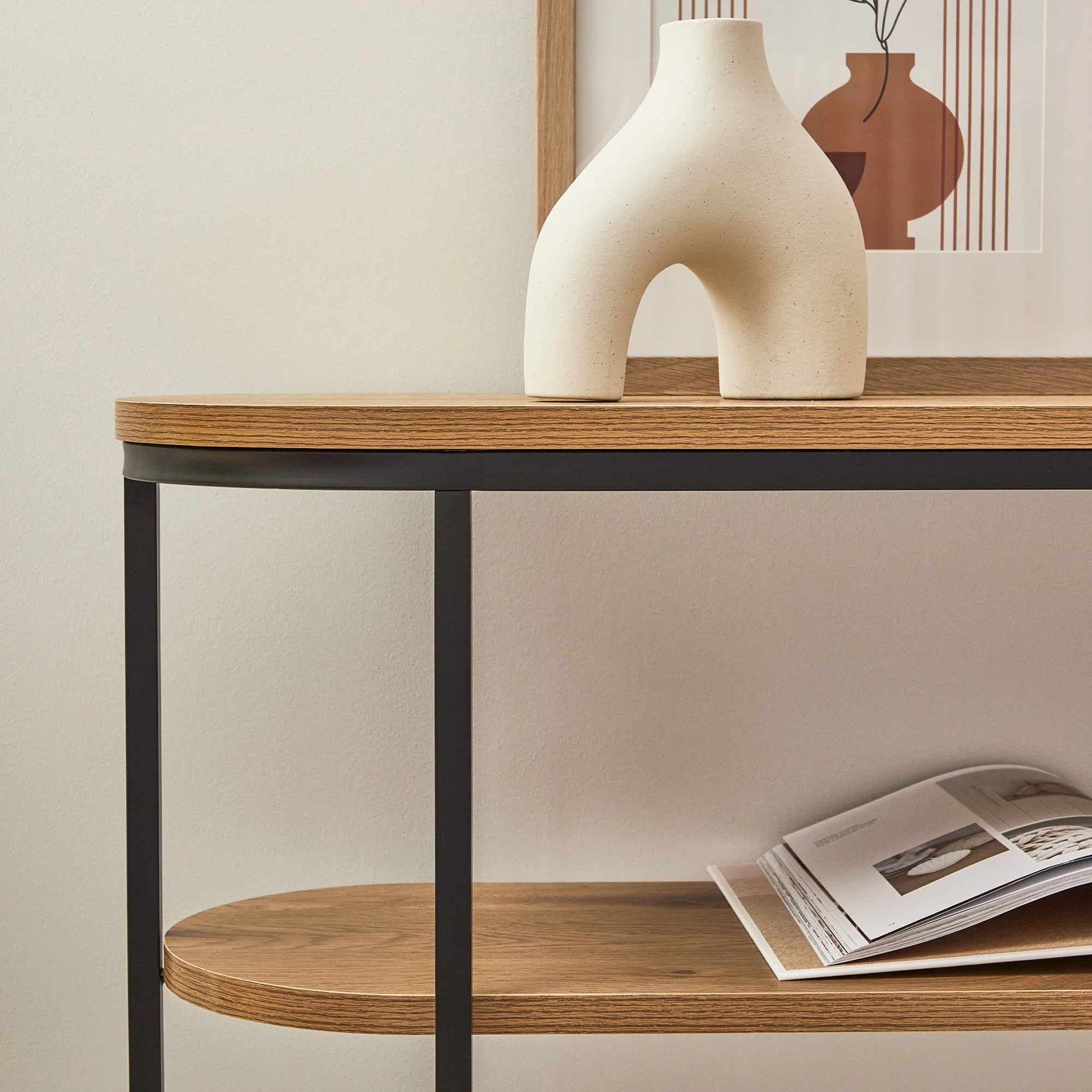 Sonoma Console Table Black (110cm) - Image 4