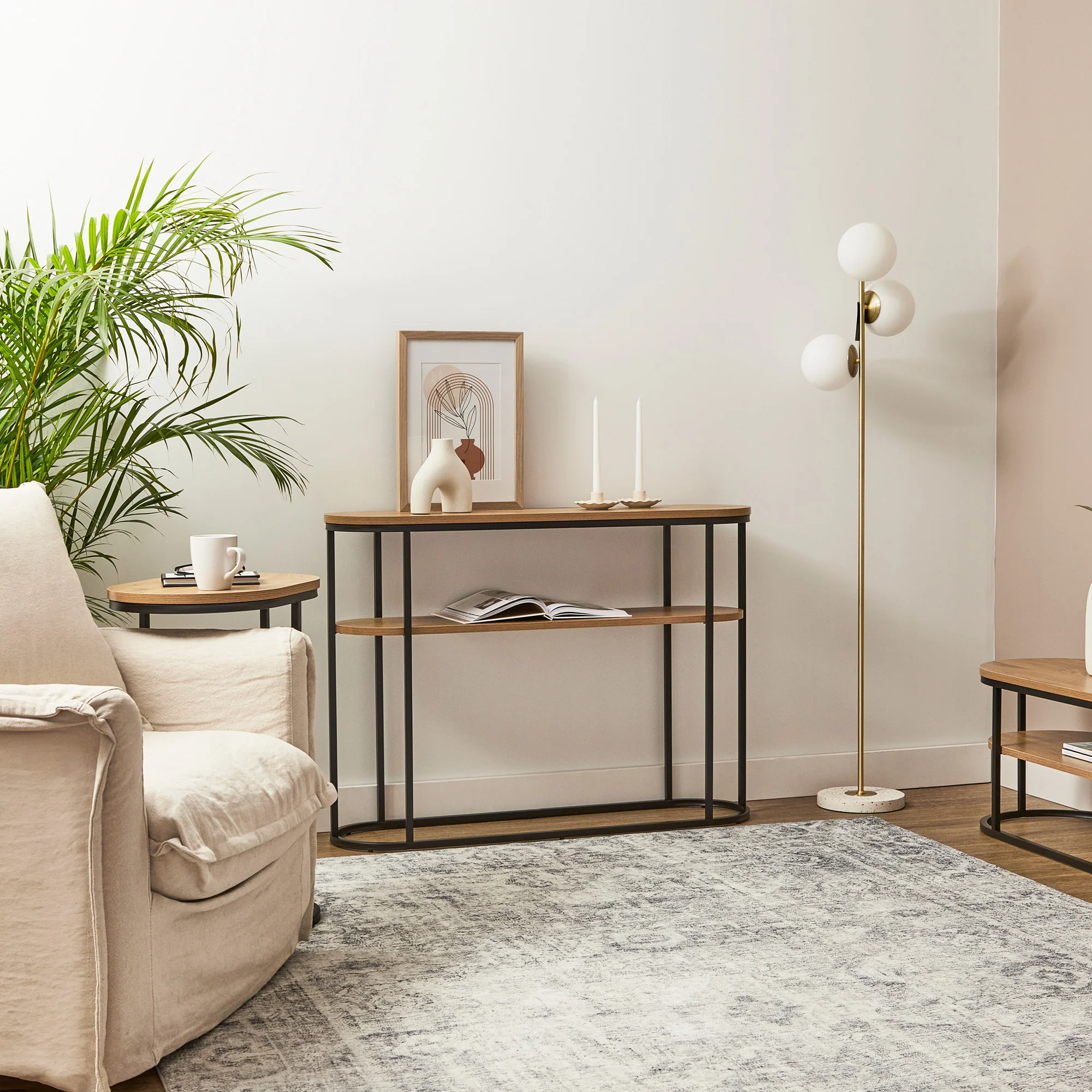 Sonoma Console Table Black (110cm) - Image 5