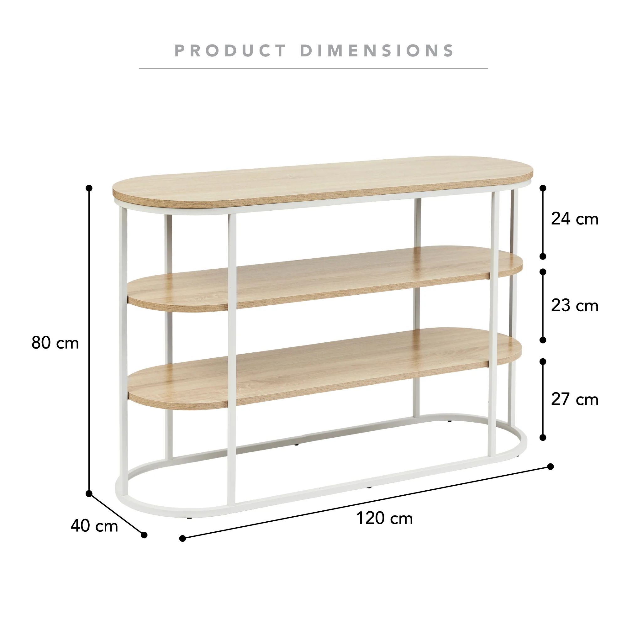 Sonoma Sideboard White (120cm) - Image 3