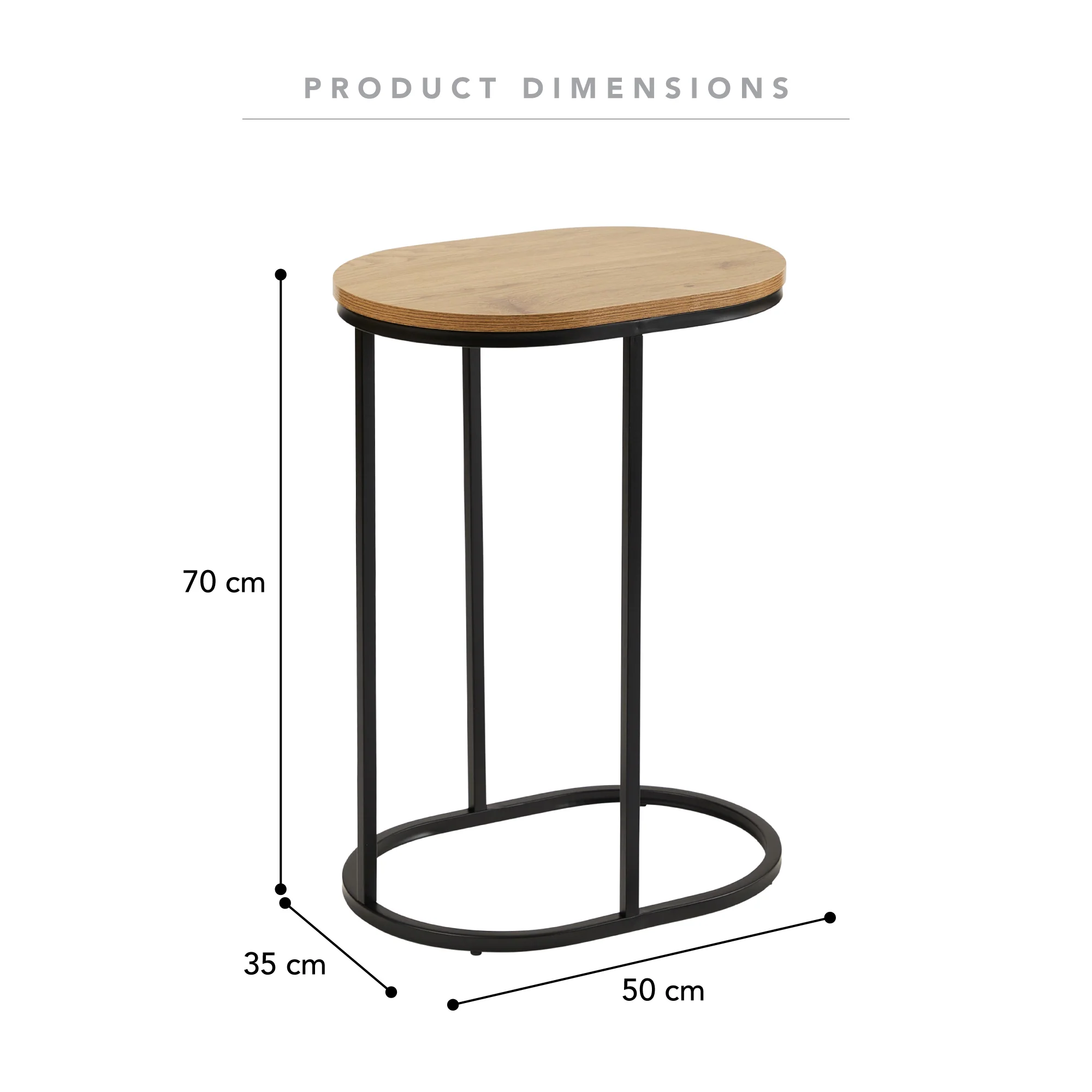 Sonoma Side Table Black - Image 3