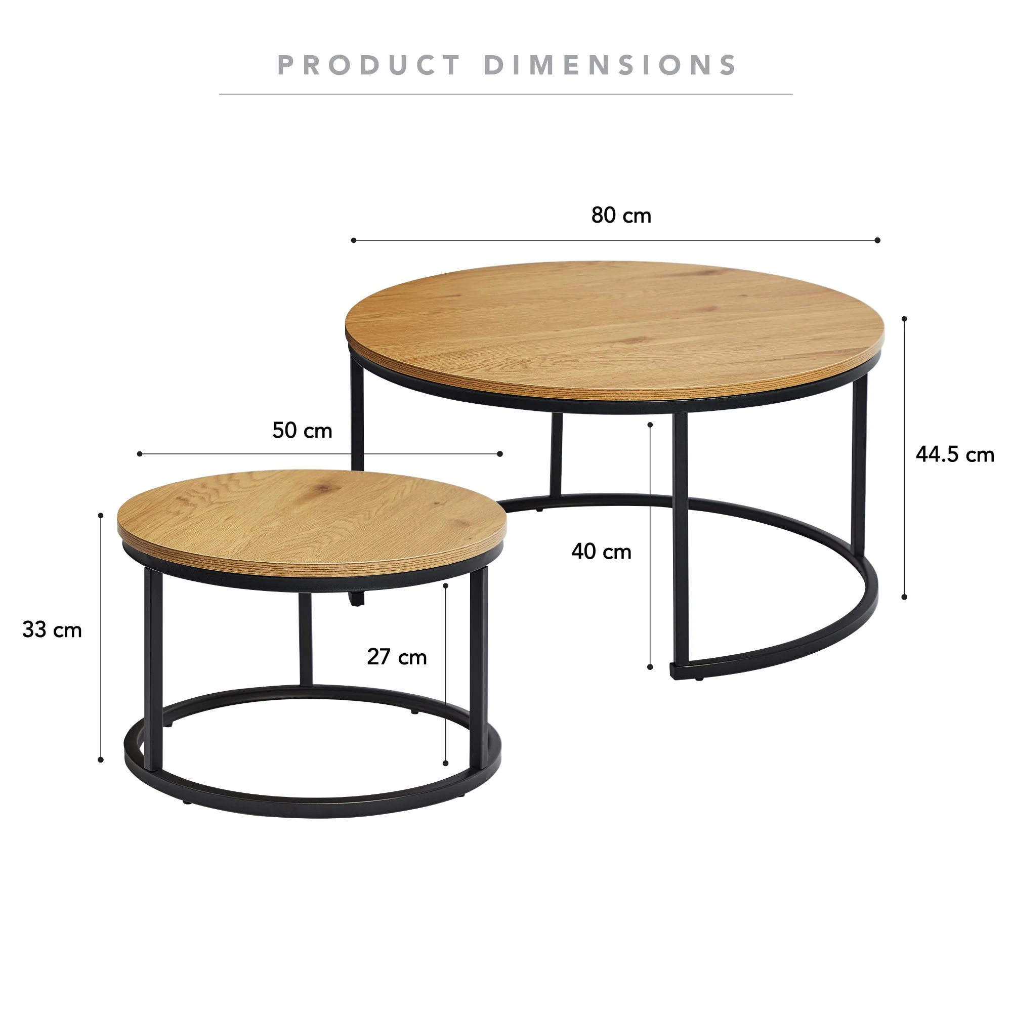 Nesting Sonoma Coffee Tables Set Of 2 Black - Image 10