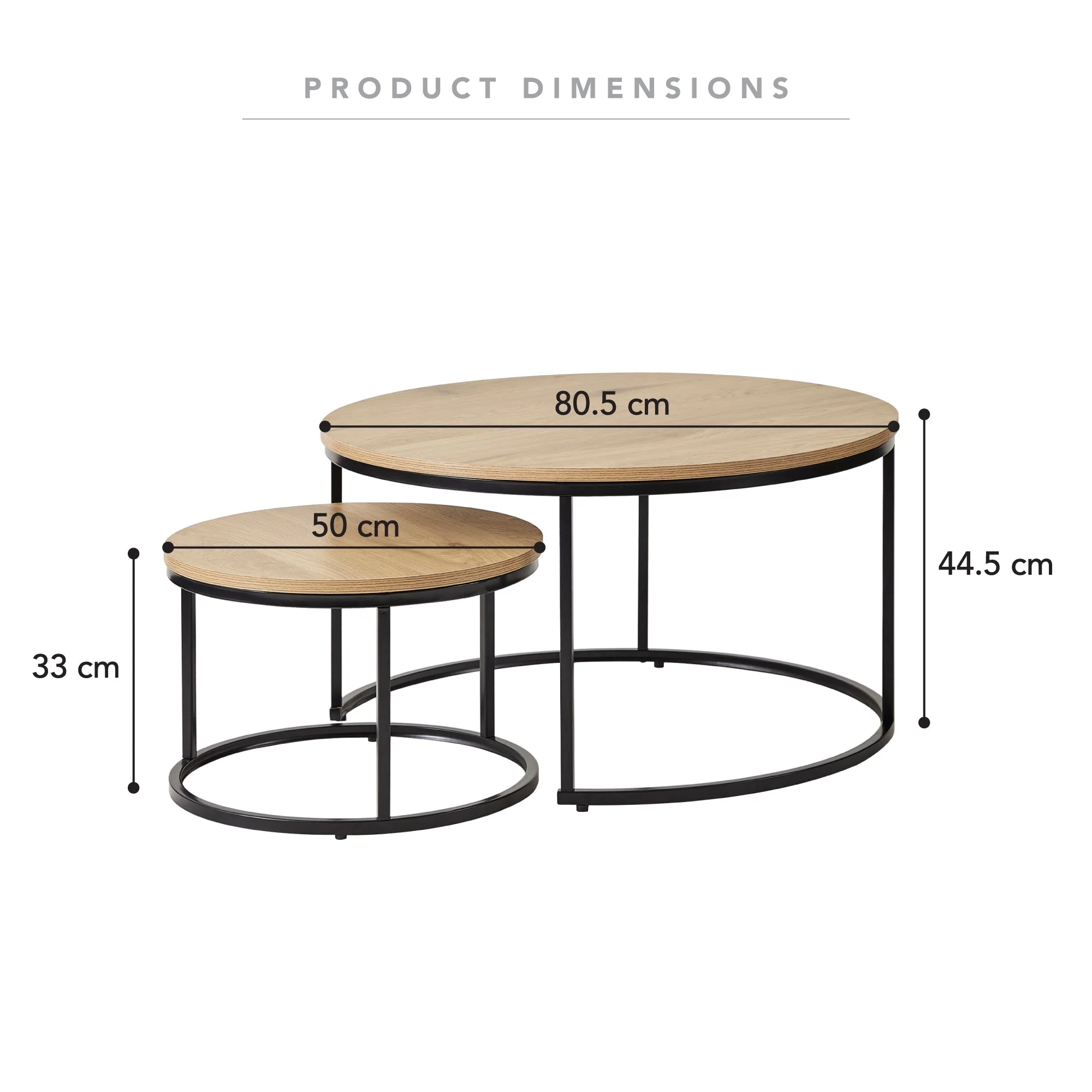 Nesting Sonoma Coffee Tables Set Of 2 Black - Image 4