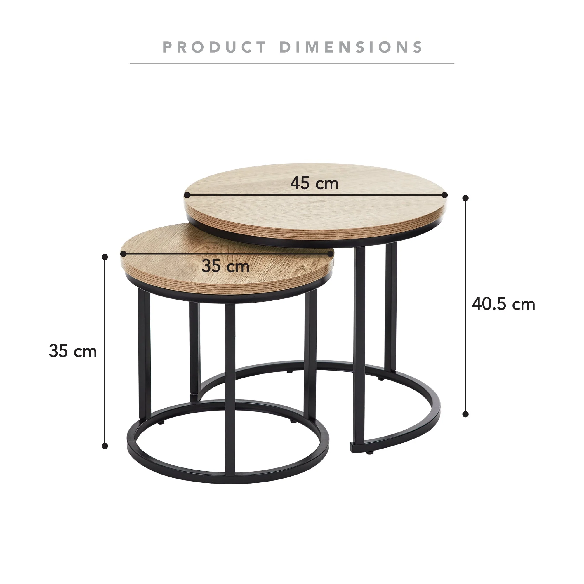 Sonoma Side Tables Set of 2 Black - Image 3