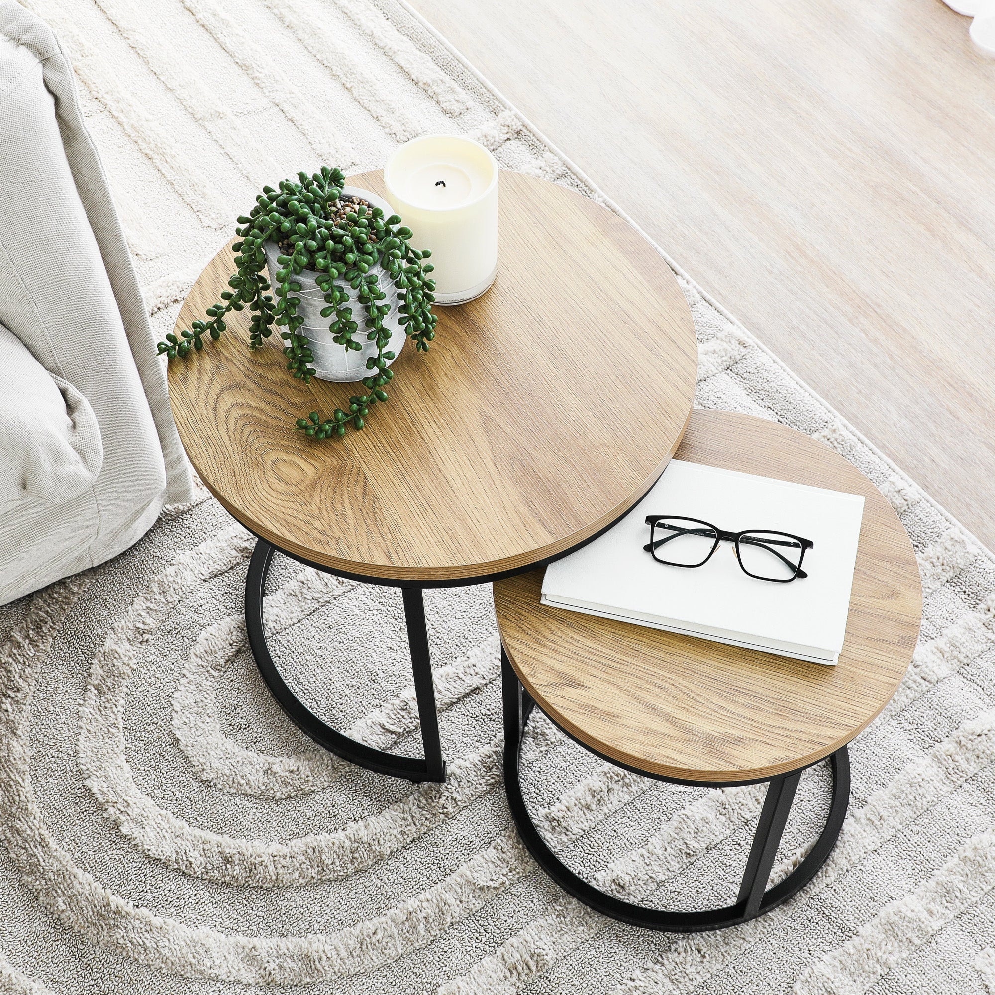 Sonoma Side Tables Set of 2 Black - Image 4