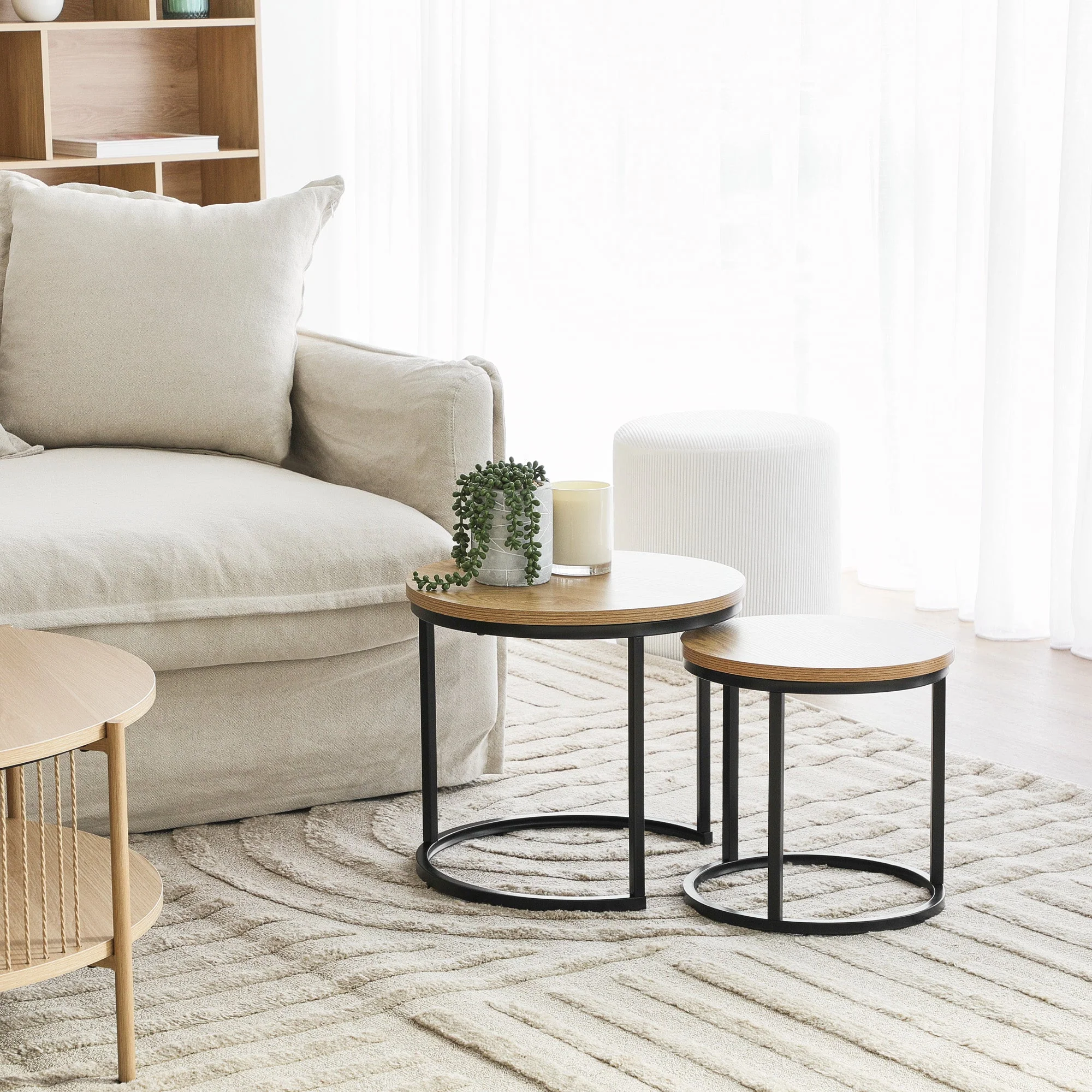 Sonoma Side Tables Set of 2 Black - Image 5