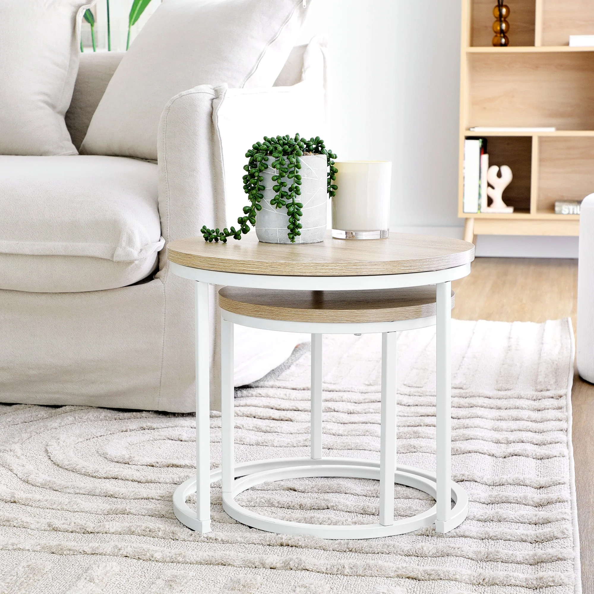 Sonoma Side Tables Set of 2 White - Image 8