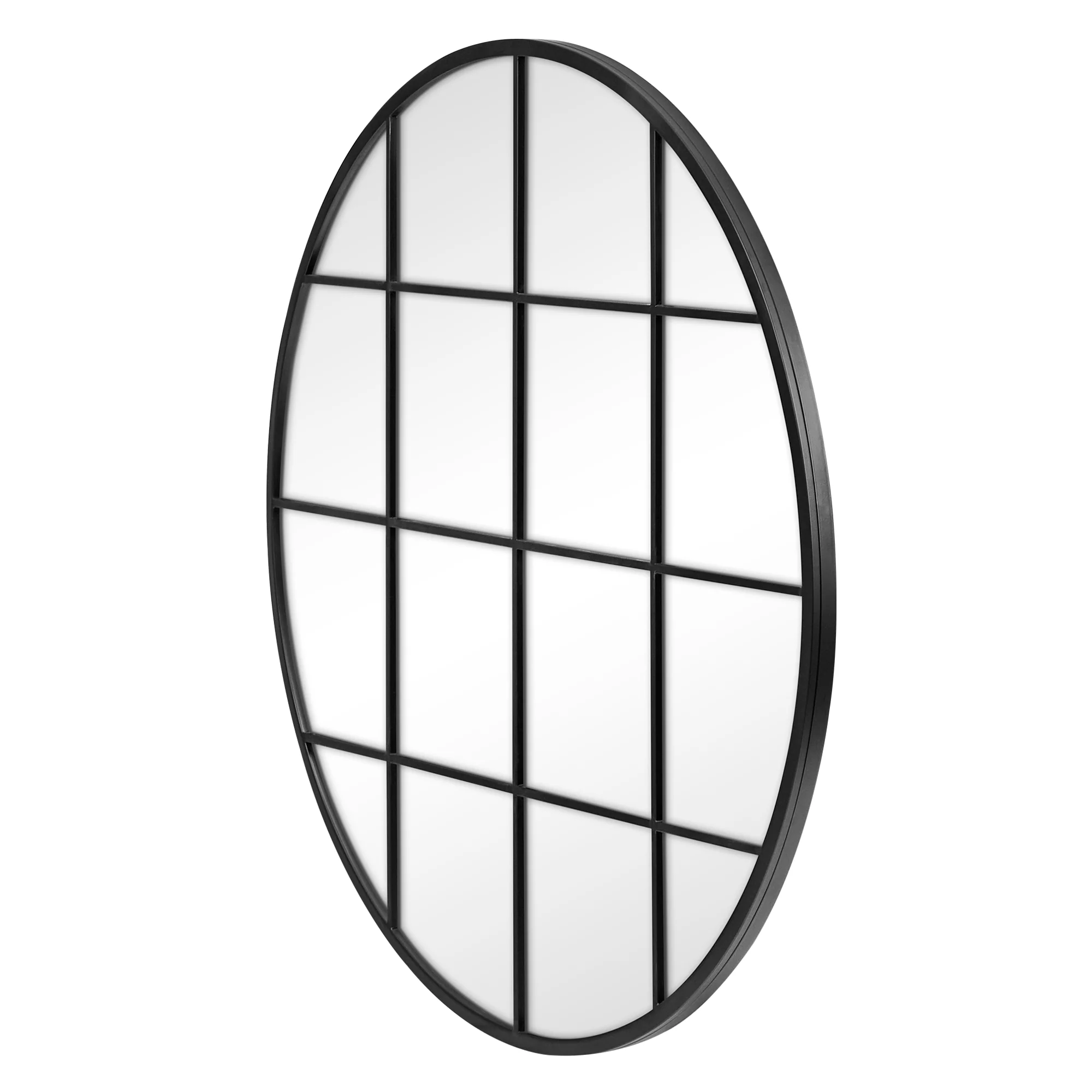 Sophia 112cm Round Mirror Black - Image 7