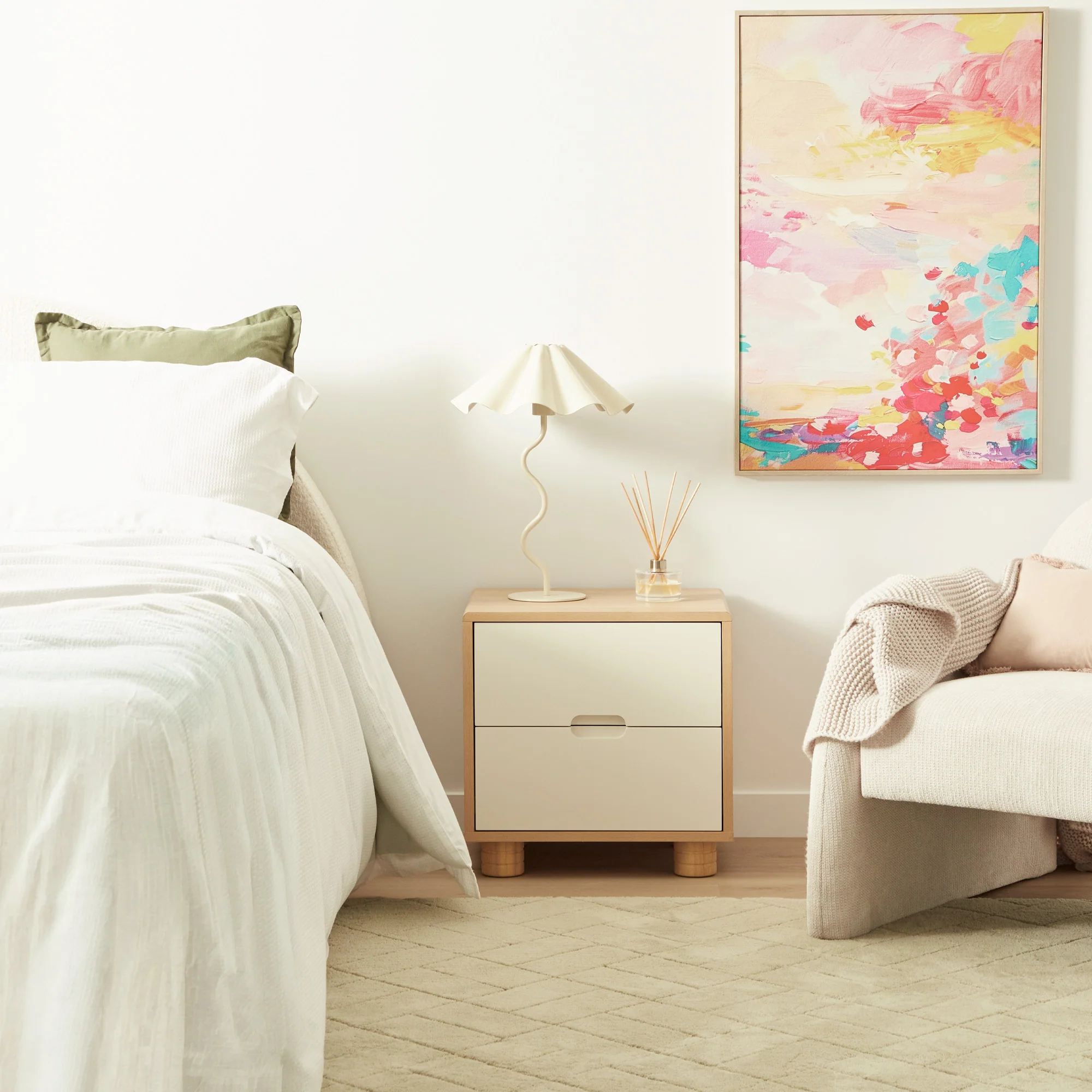 Sophie Bedside Table Oak (Set of 2) - Image 10