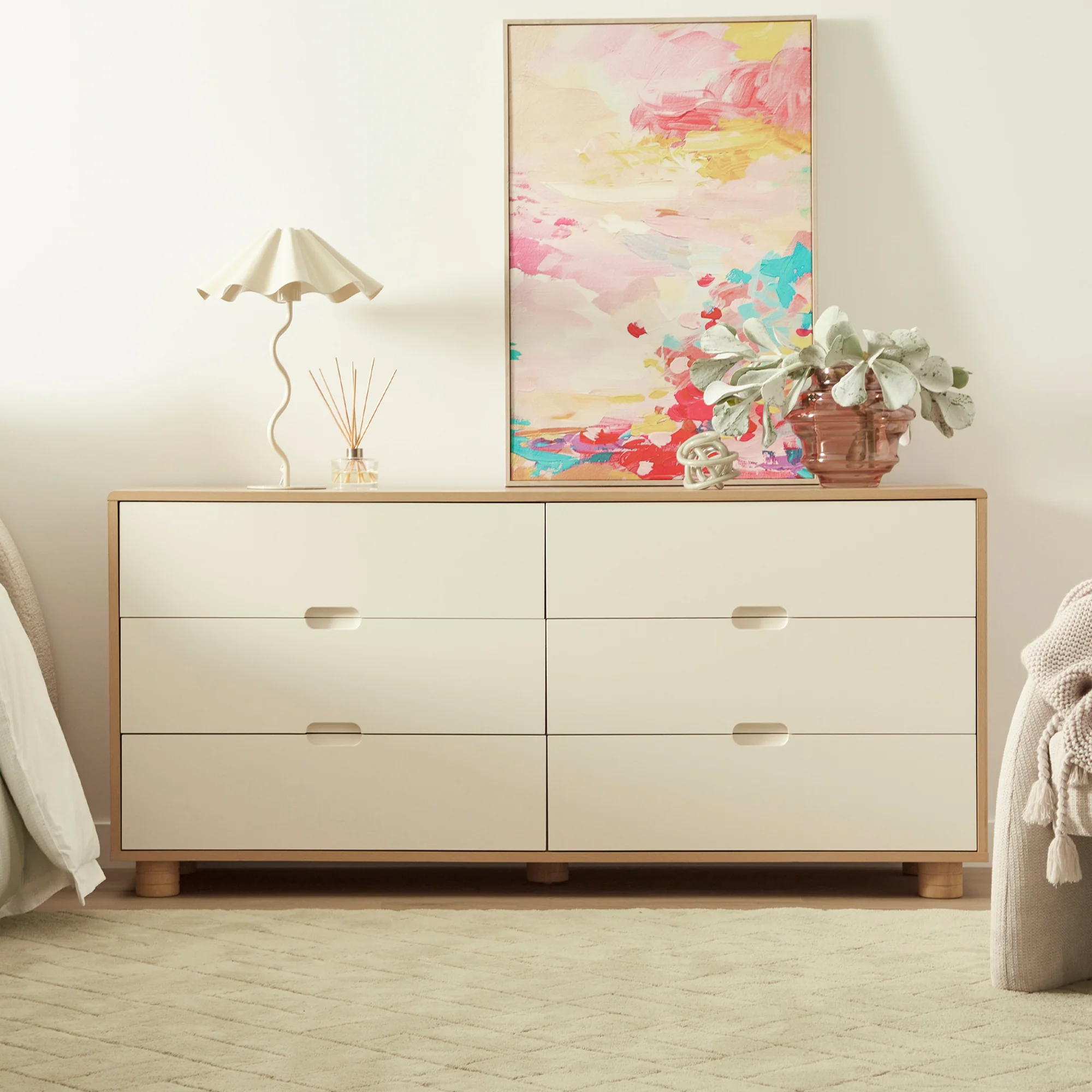 Sophie Chest of 6 Drawers Oak - Image 5