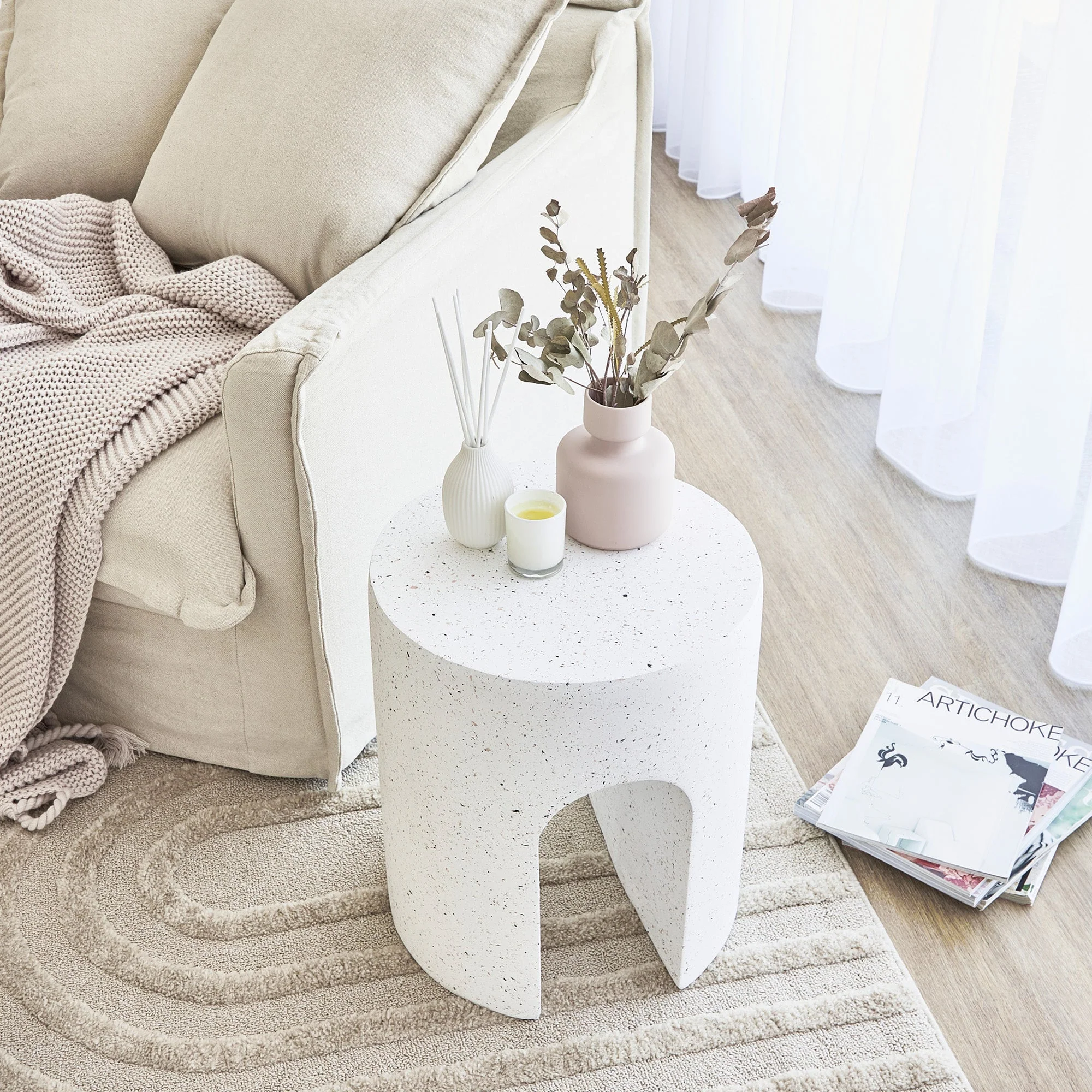 Sorrento MgO Side Table White - Image 6