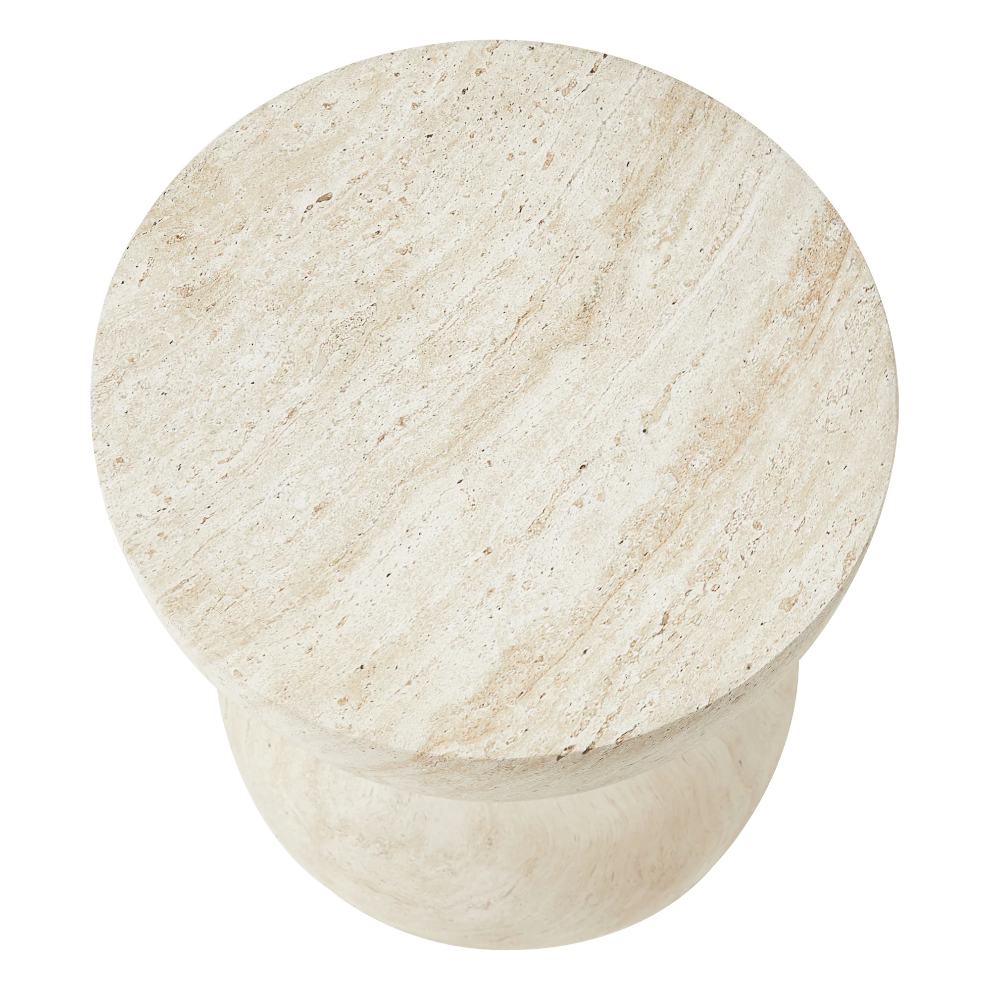 Stella Side Table Travertine Look - Image 10