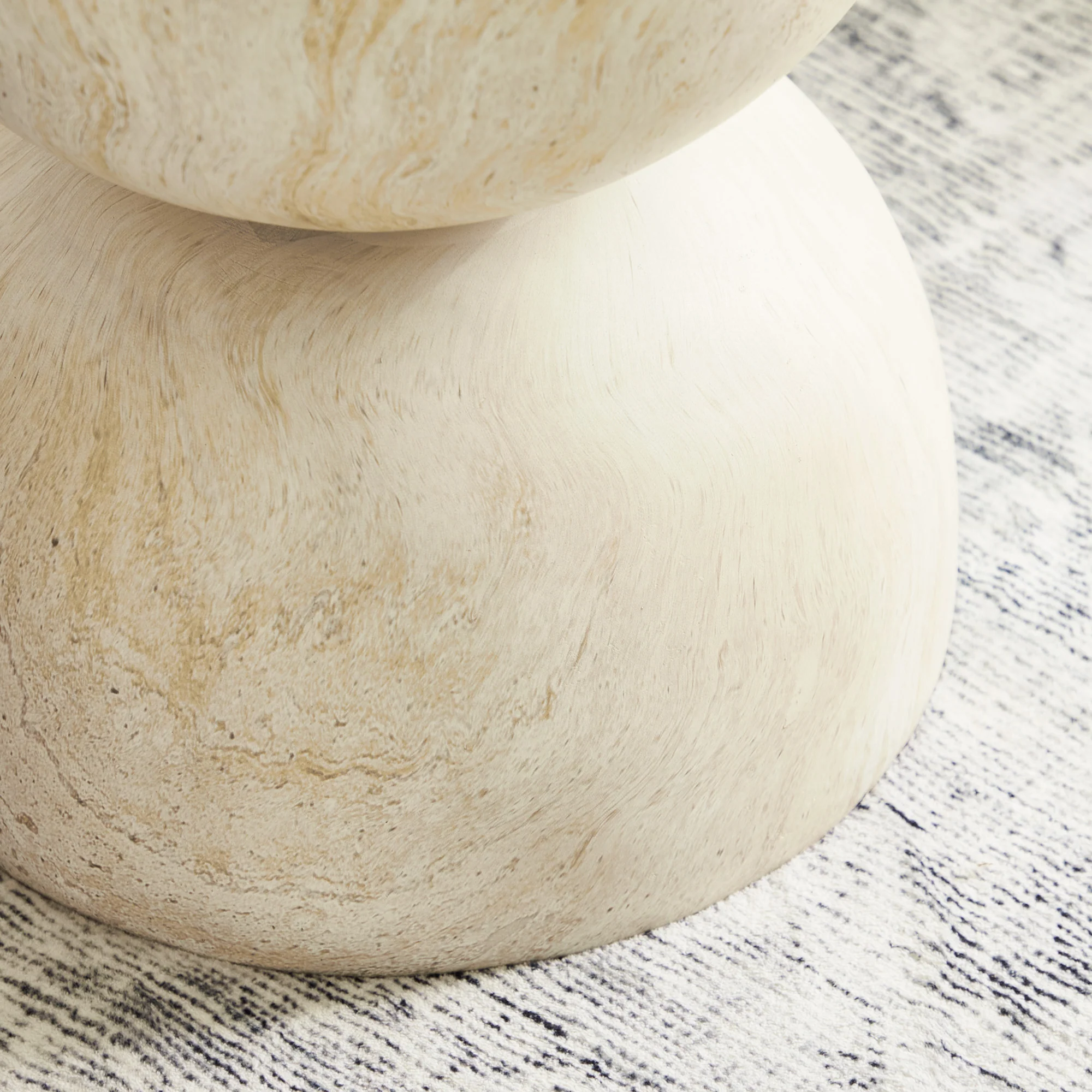 Stella Side Table Travertine Look - Image 8