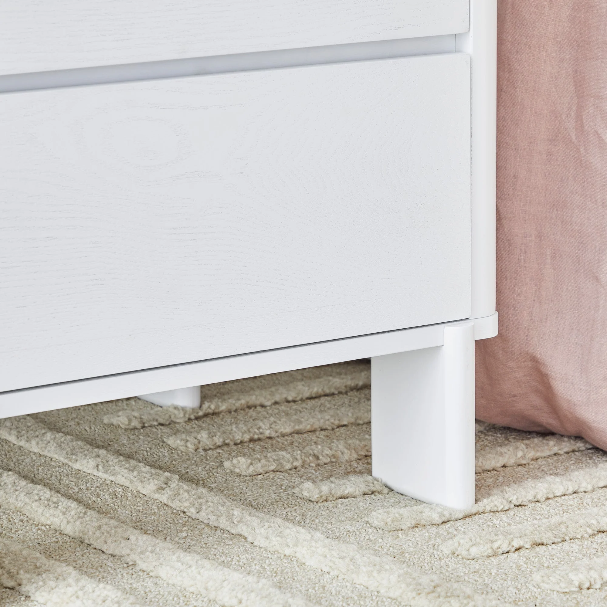 Taupo Bedside Table White - Image 4