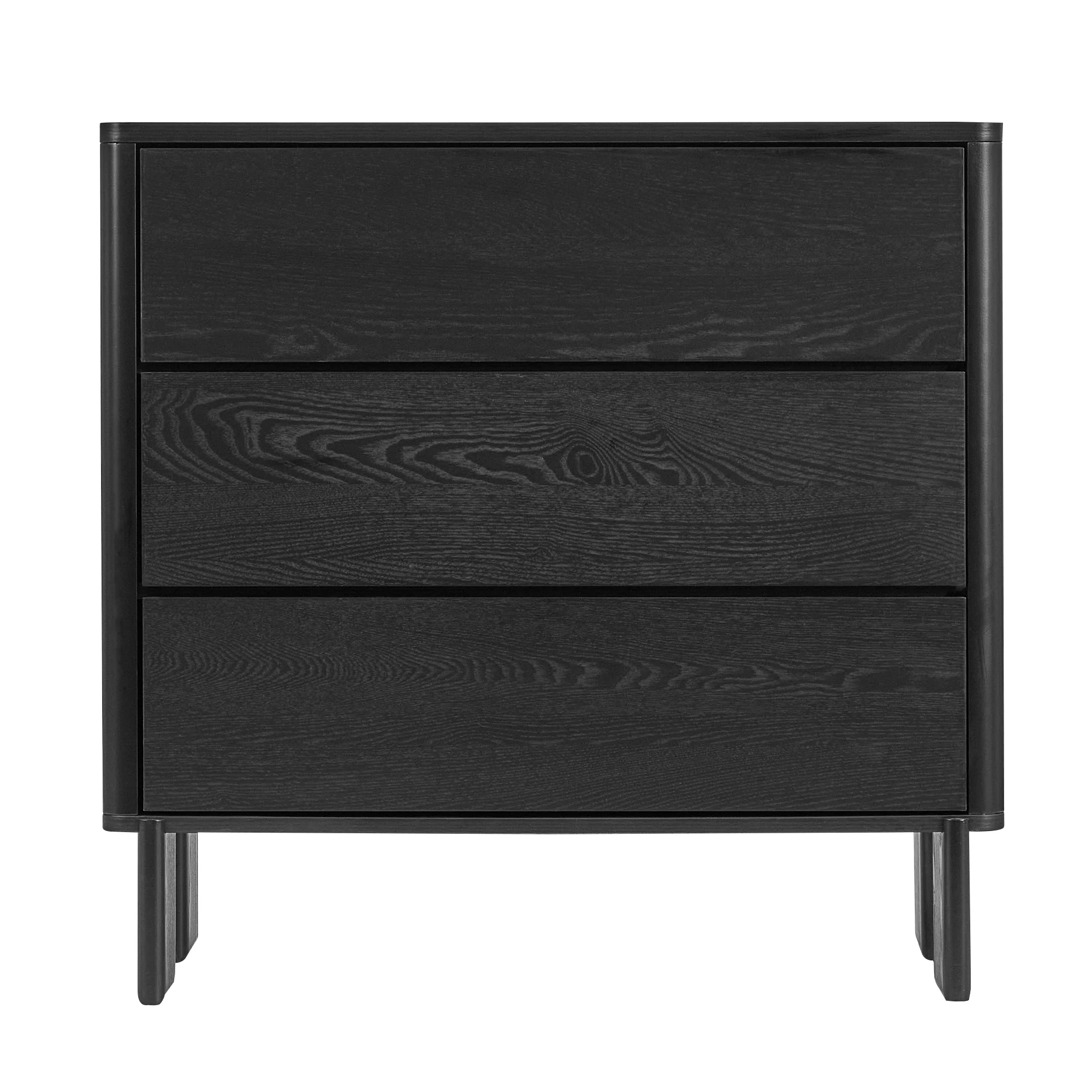 Taupo Chest of 3 Drawers Black - Image 11
