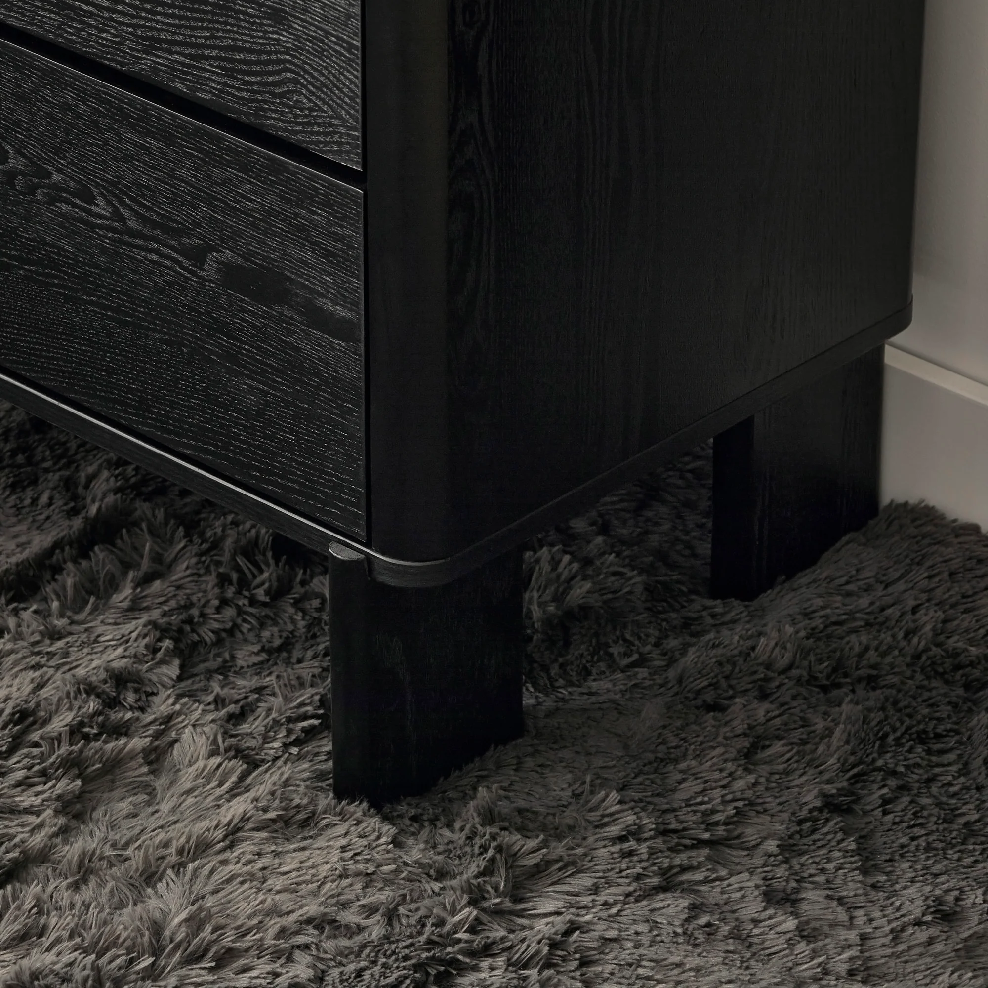 Taupo Chest of 3 Drawers Black - Image 9