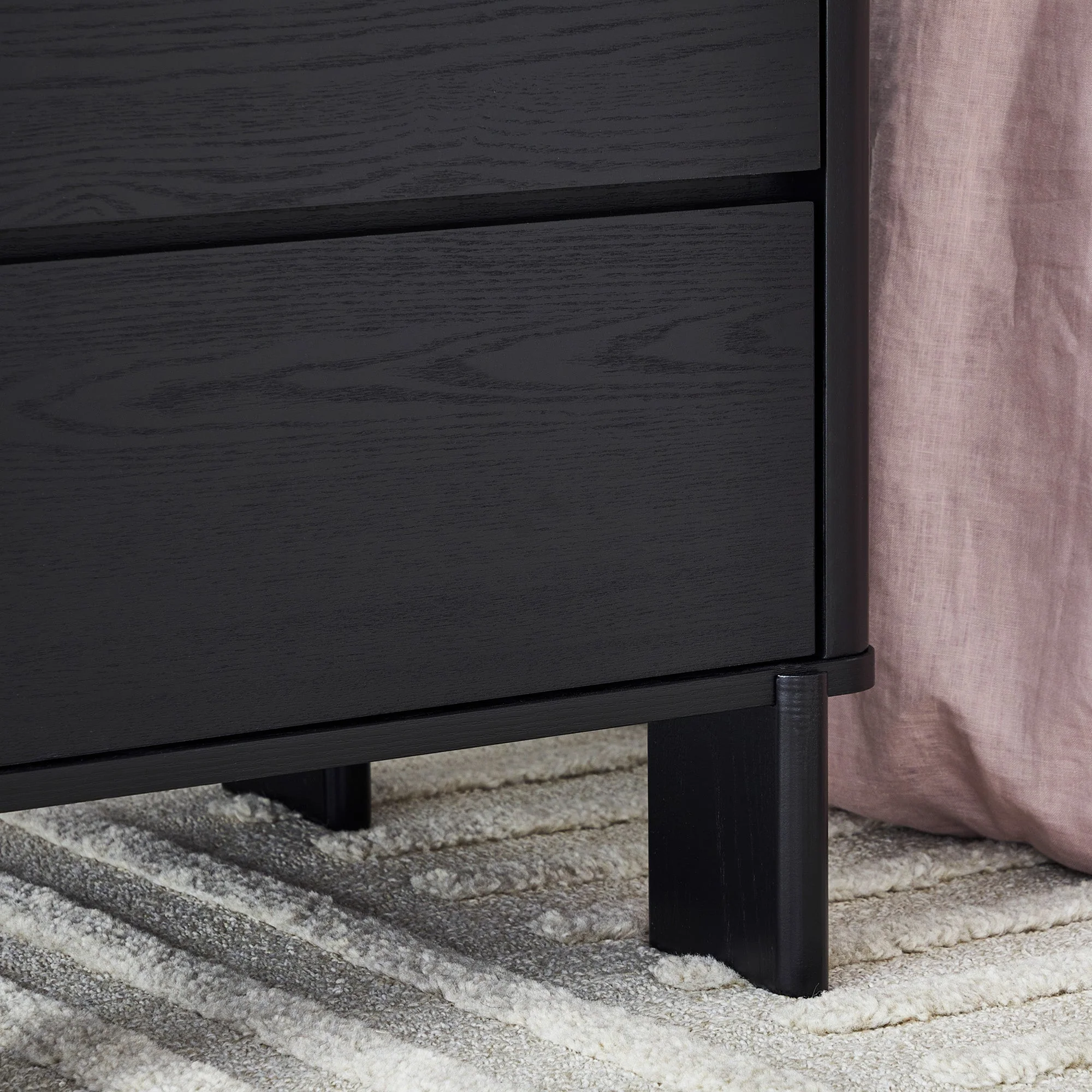 Taupo Bedside Table Black - Image 7