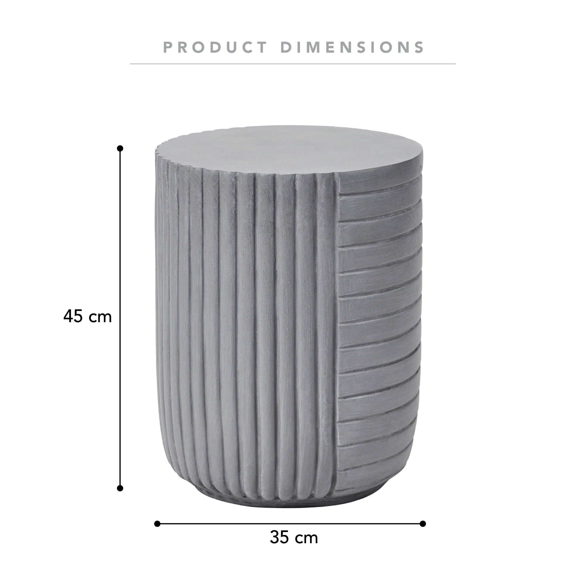 Taylor MgO Side Table Cement - Image 3