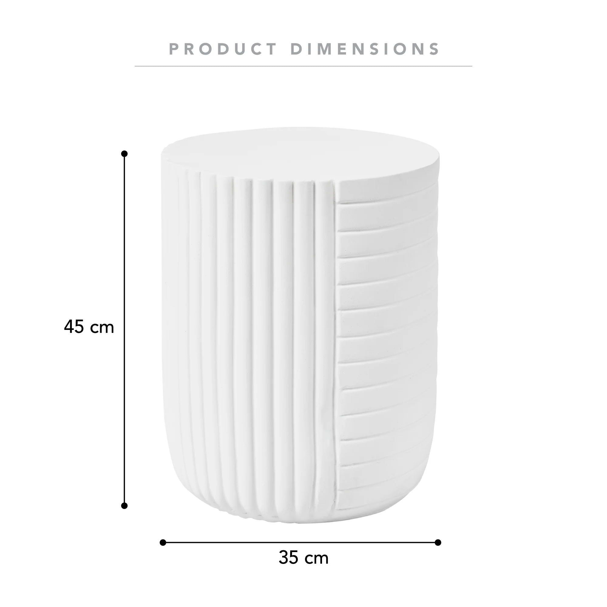 Taylor MgO Side Table White - Image 3