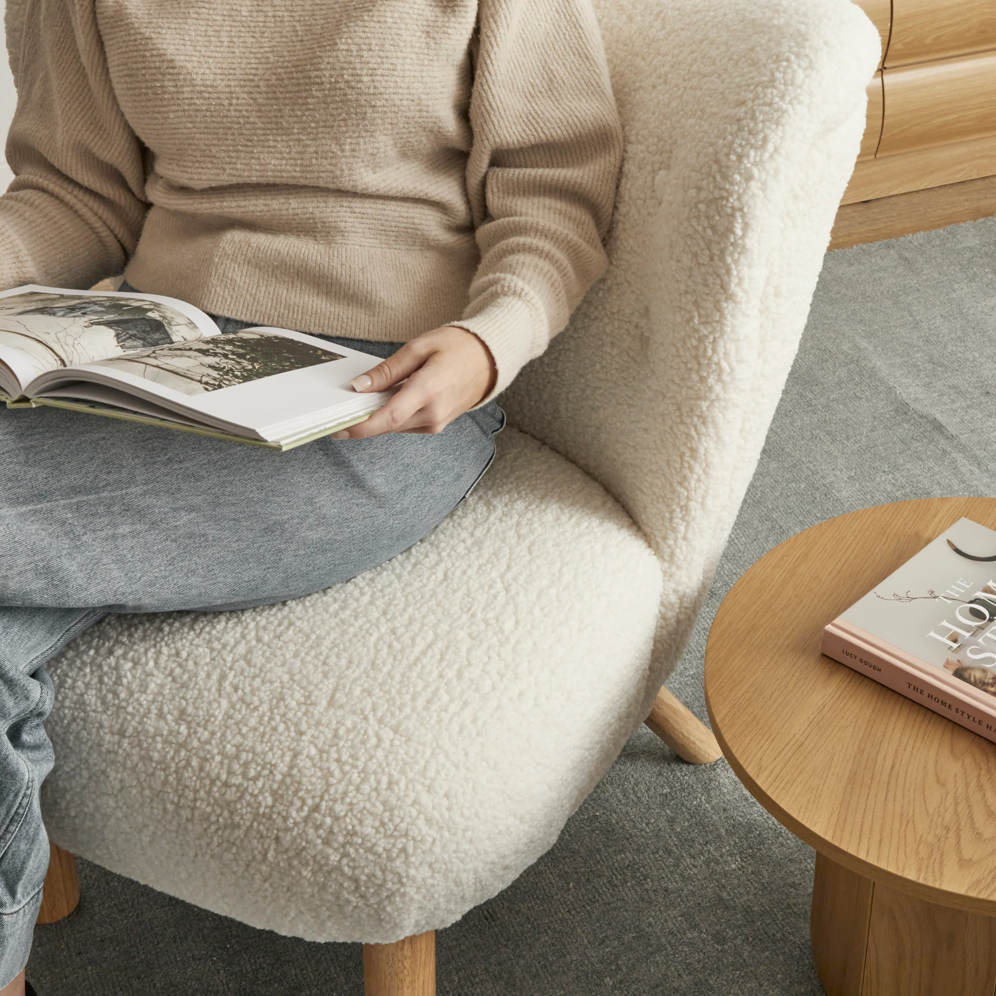 Teddy Accent Chair Cream - Image 5