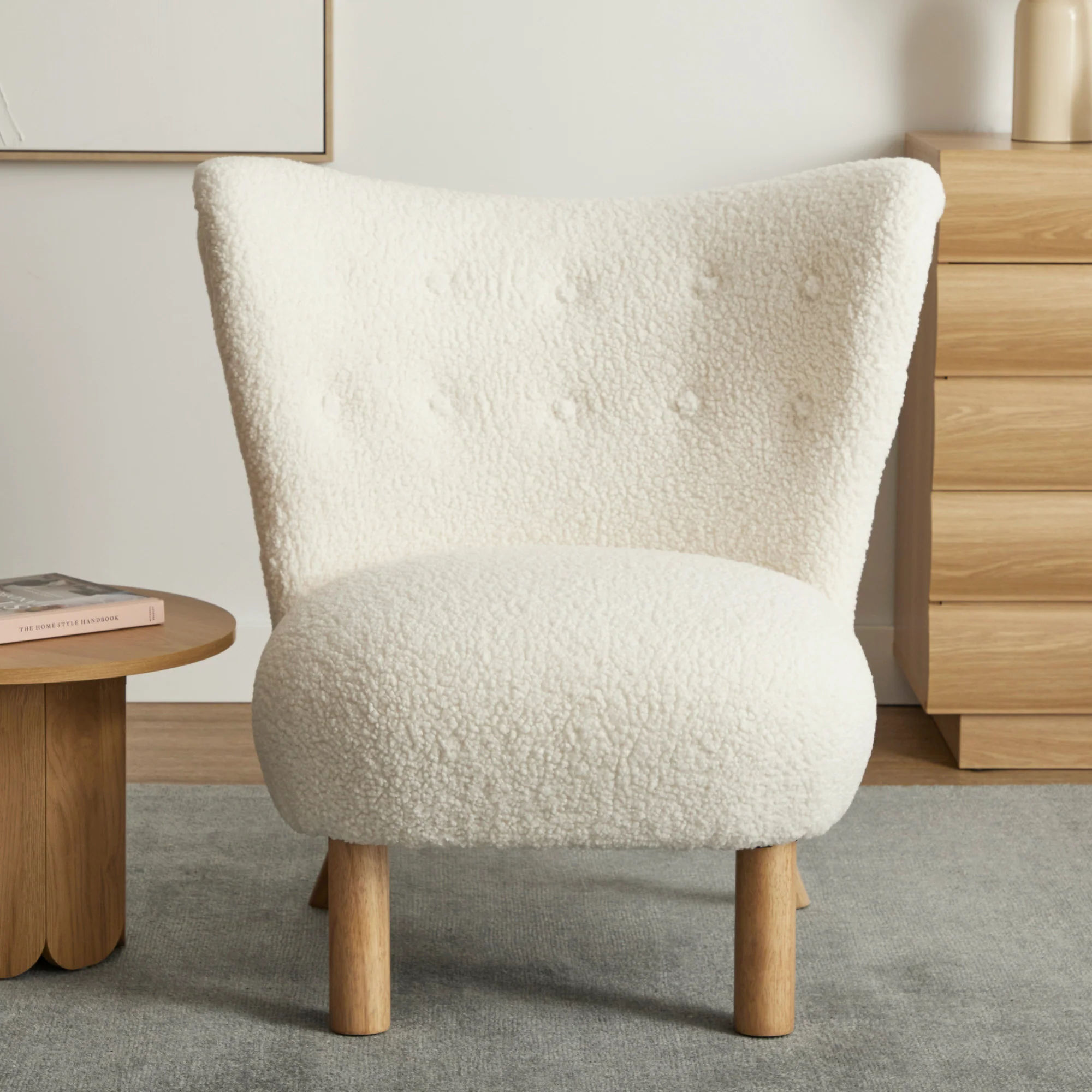 Teddy Accent Chair Cream - Image 6