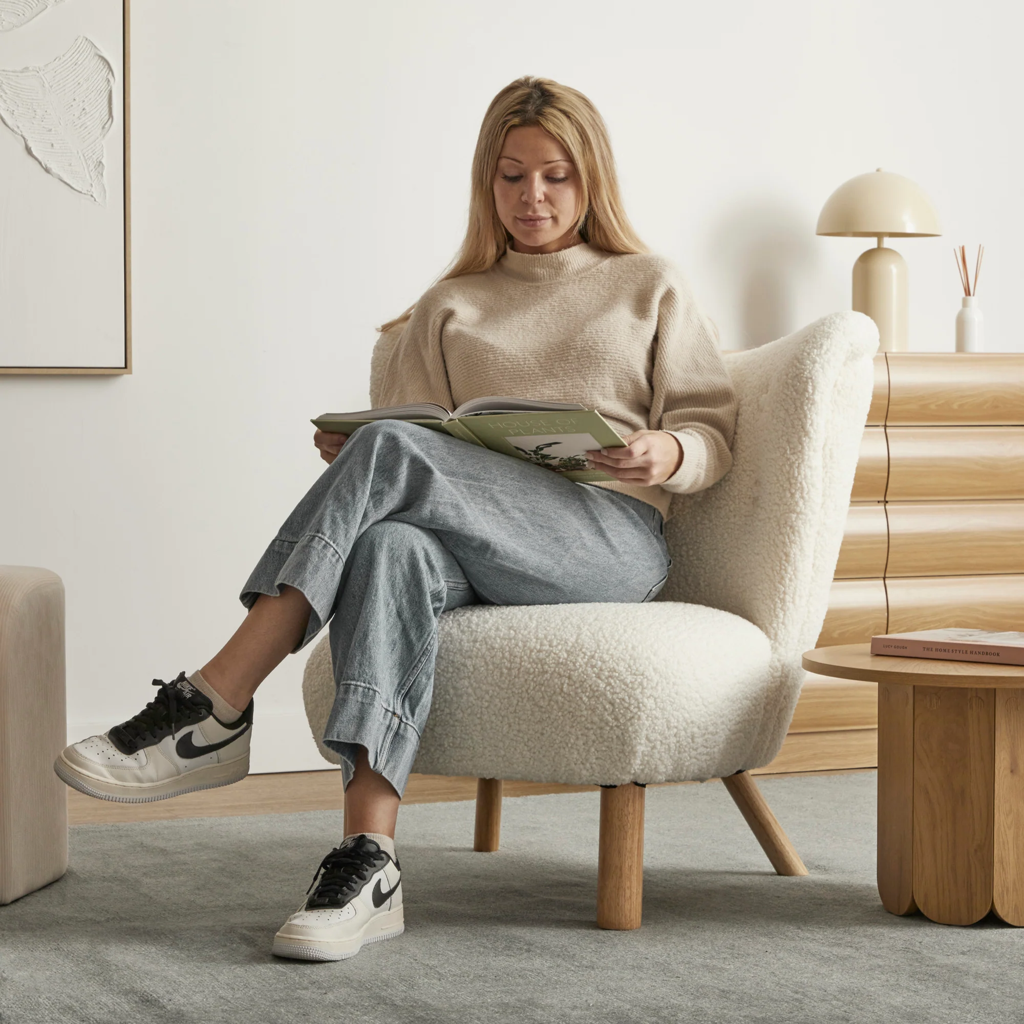 Teddy Accent Chair Cream - Image 8