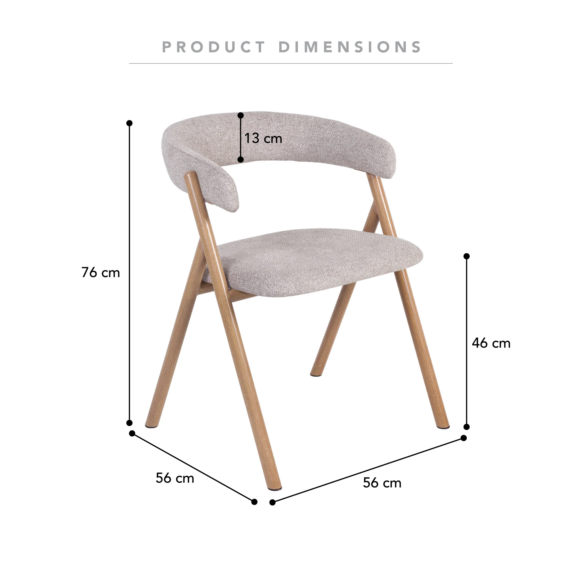 Thornbury Set of 4 Dining Chairs Beige - Image 3