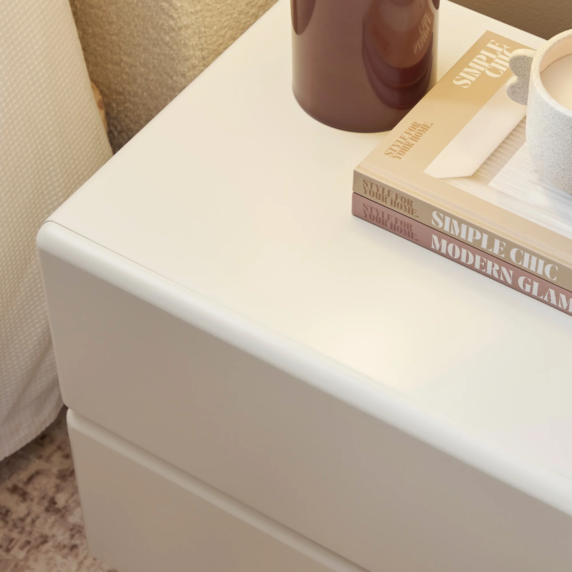 Tillie Bedside Table Off-White (Set of 2) - Image 6